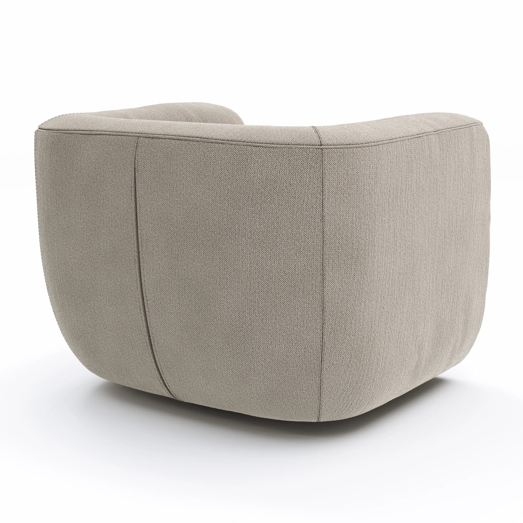 Sessel Stormy - drehbar, Stoff, Creme