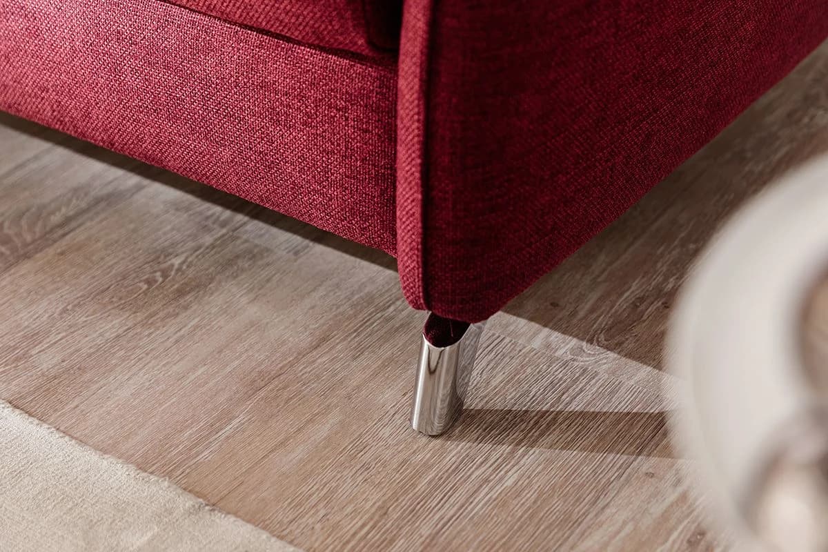 Sofa - 2-Sitzer, Relaxfunktion/Schlaffunktion, Stoff, Rot