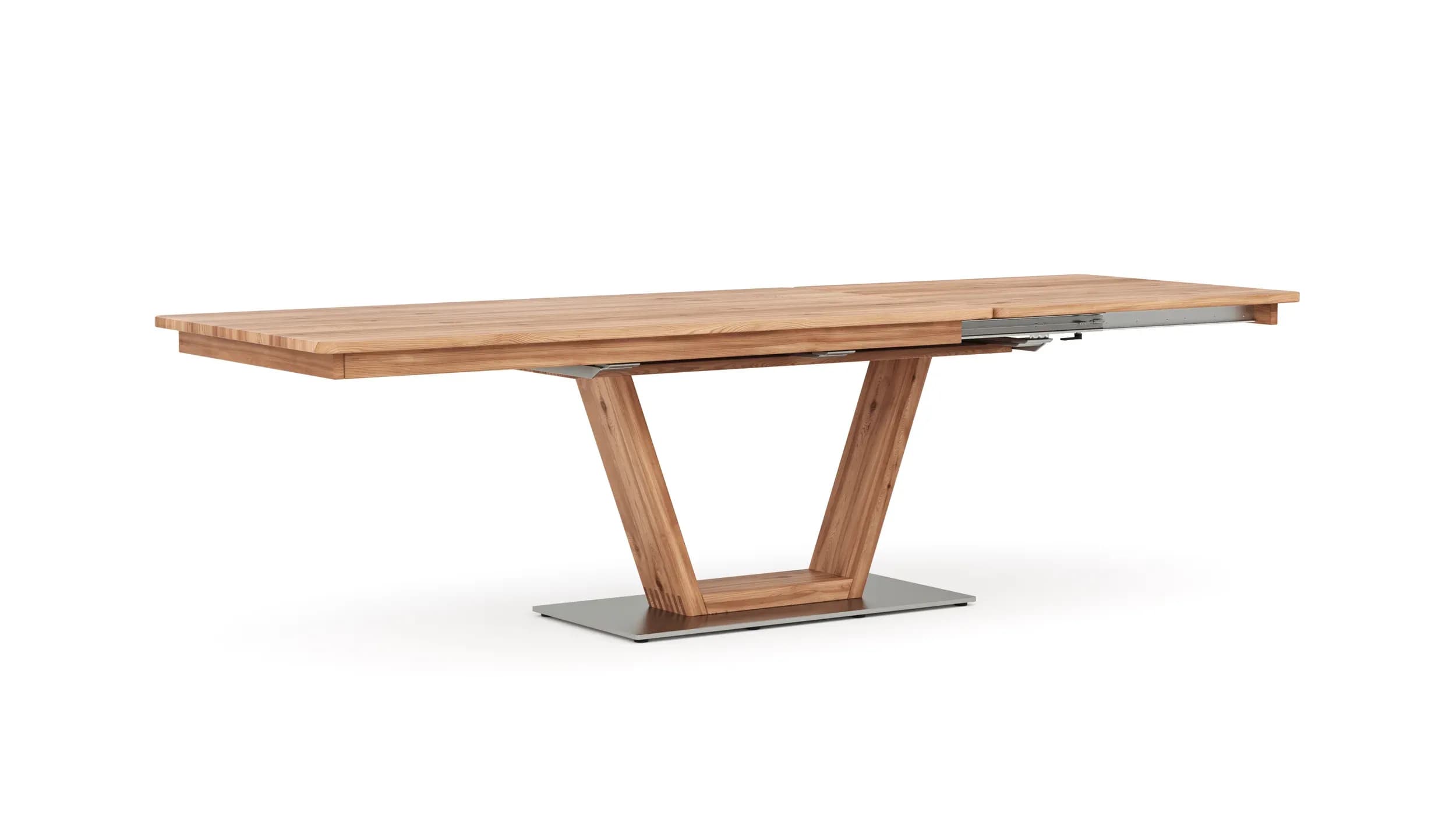 Esstisch Cartago Soft - ausziehbar, LB ca. 180x90 cm, Astbuche massiv, natur geölt