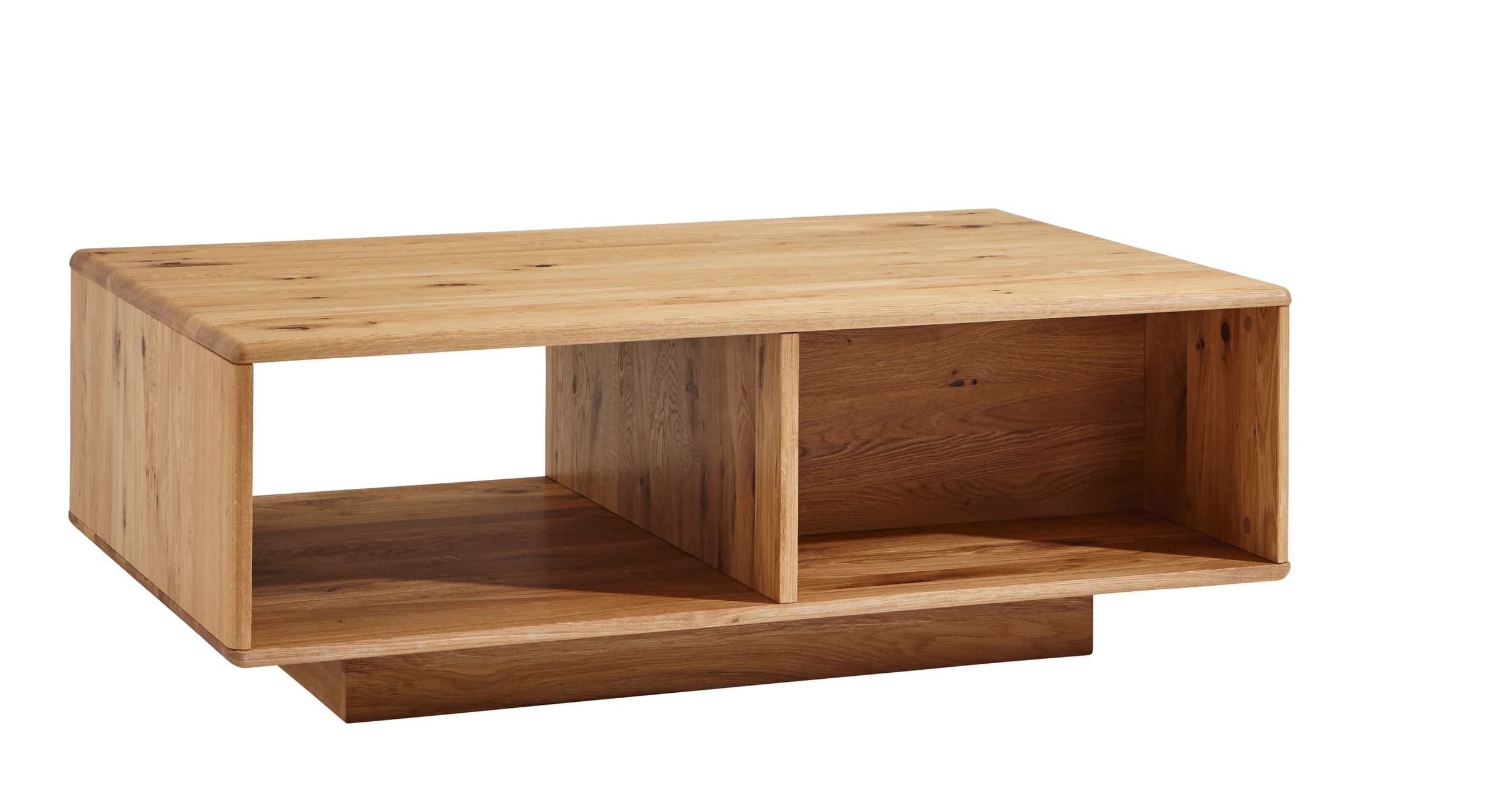 Couchtisch Hillsboro - LBH ca. 110x70x39,4 cm, Wildeiche natur, geölt