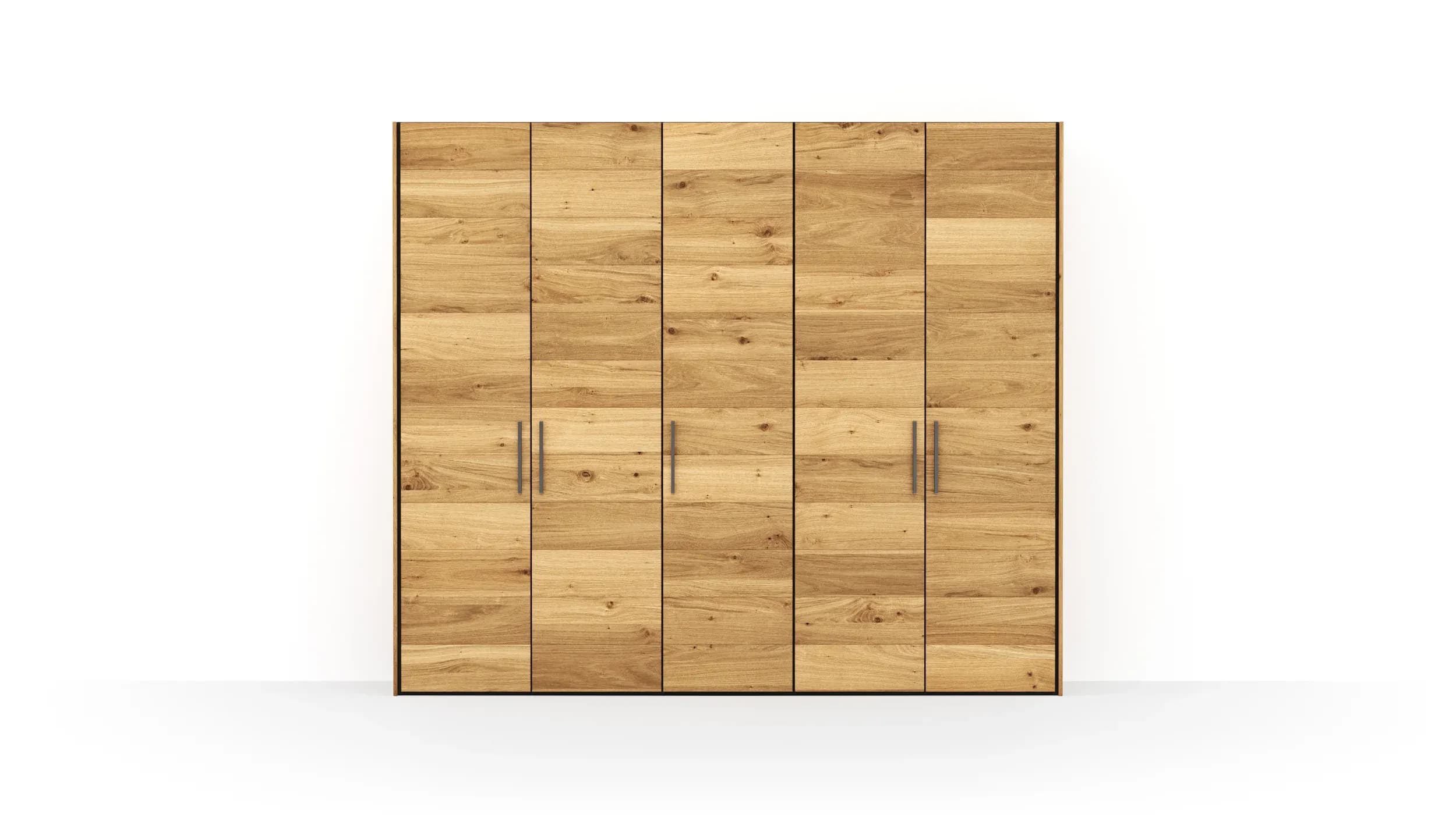 Drehtürenschrank Colorado - B ca. 256 cm, Wildeichefurnier natur