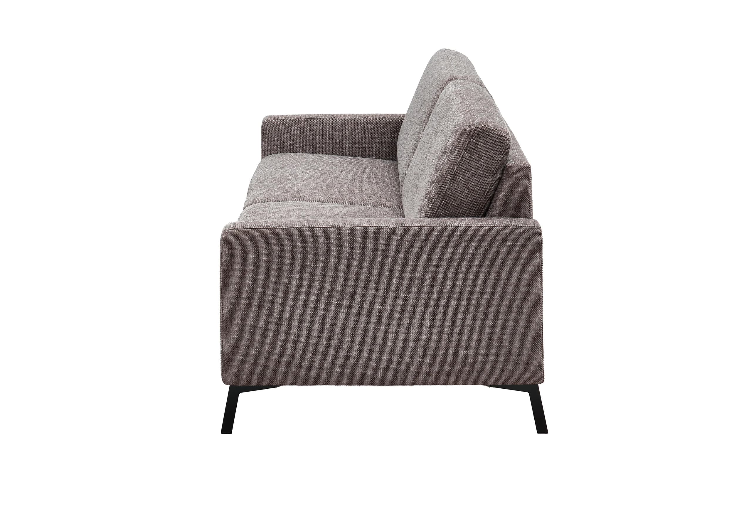 Sofa - 3-Sitzer, Stoff, Braun