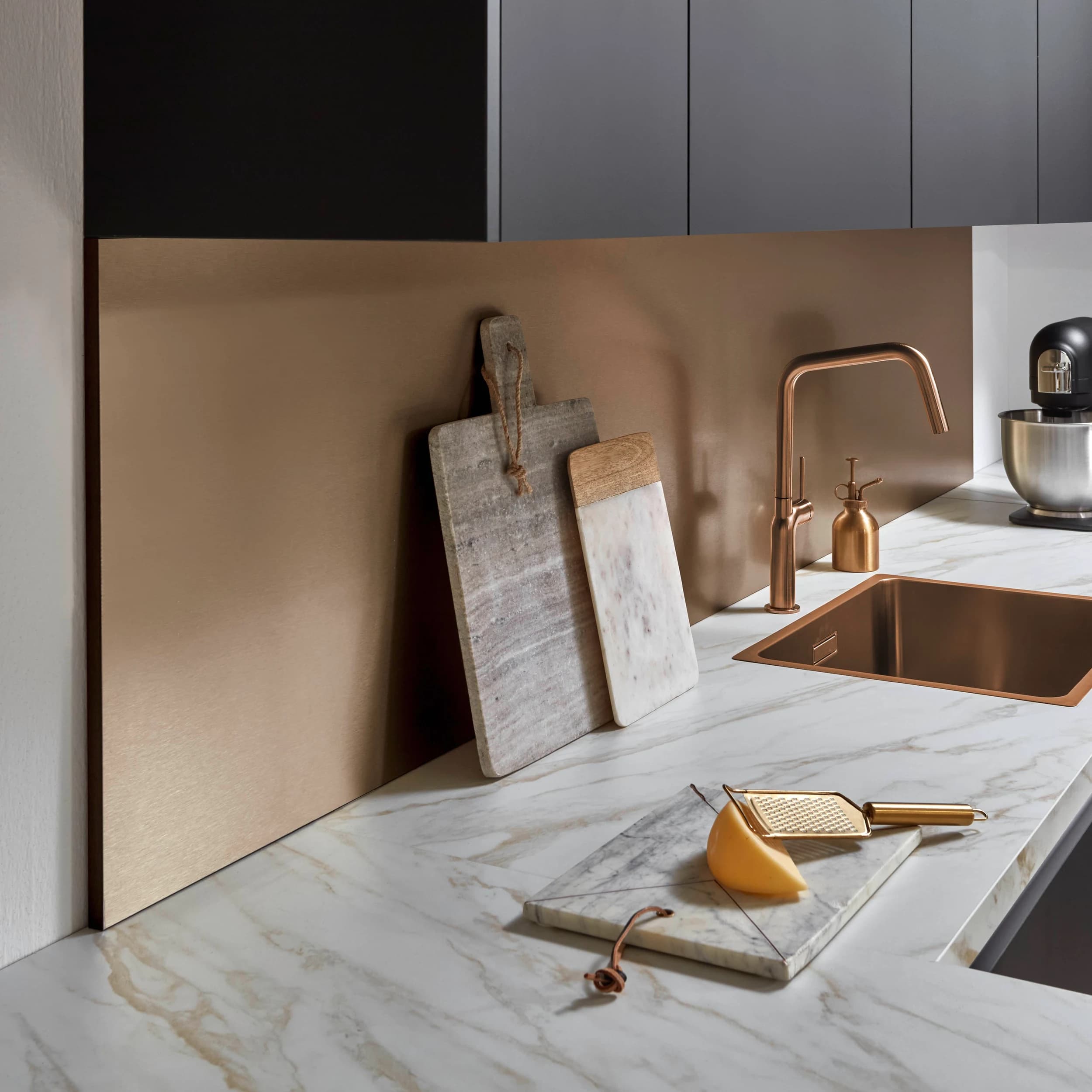 Inselküche EM Riva 2 325,Beton Terragrau