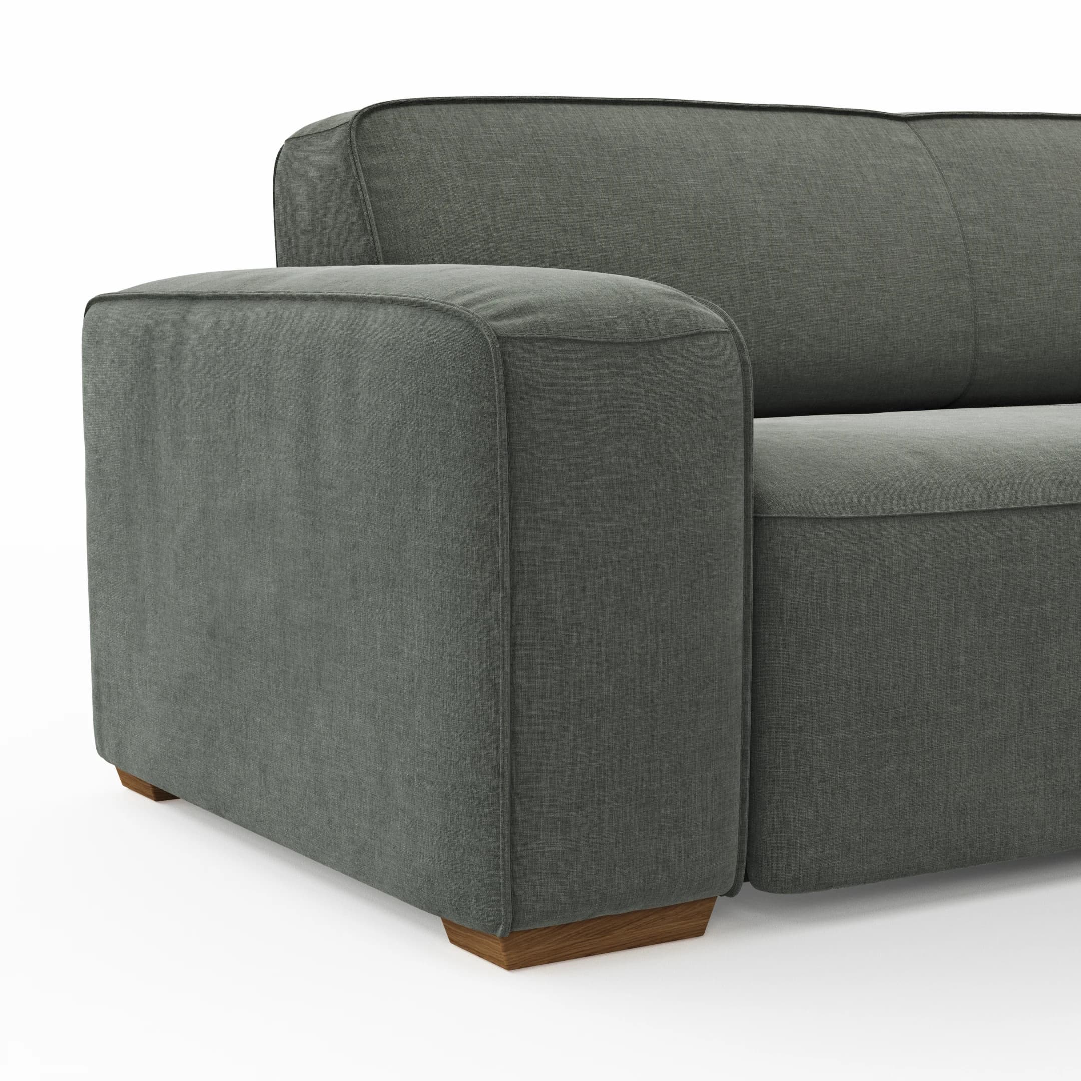 Sofa Denver - 2,5-Sitzer, Stoff, Grau