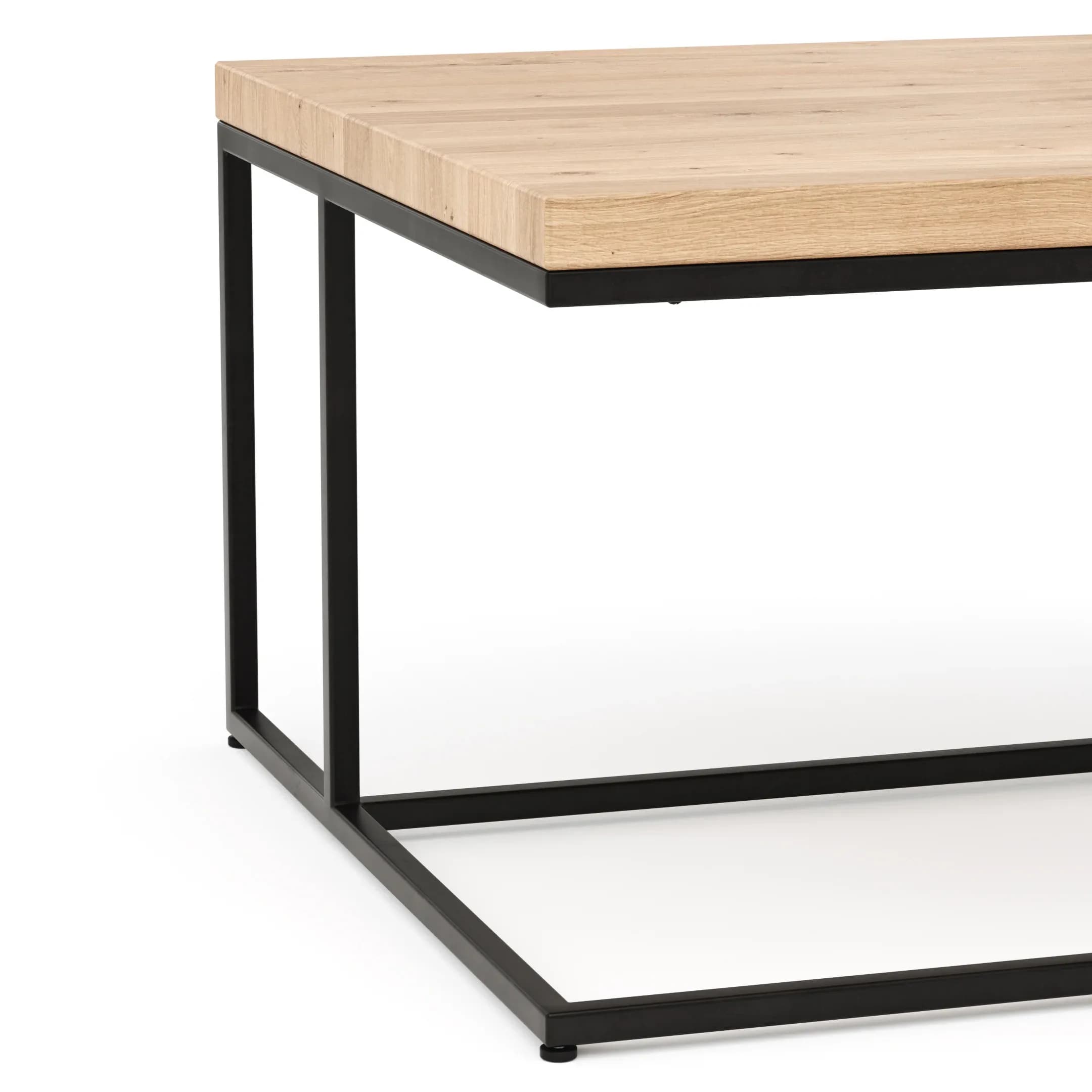 Couchtisch Farmingdale - LBH ca. 75x75x47 cm, Eiche massiv, legno