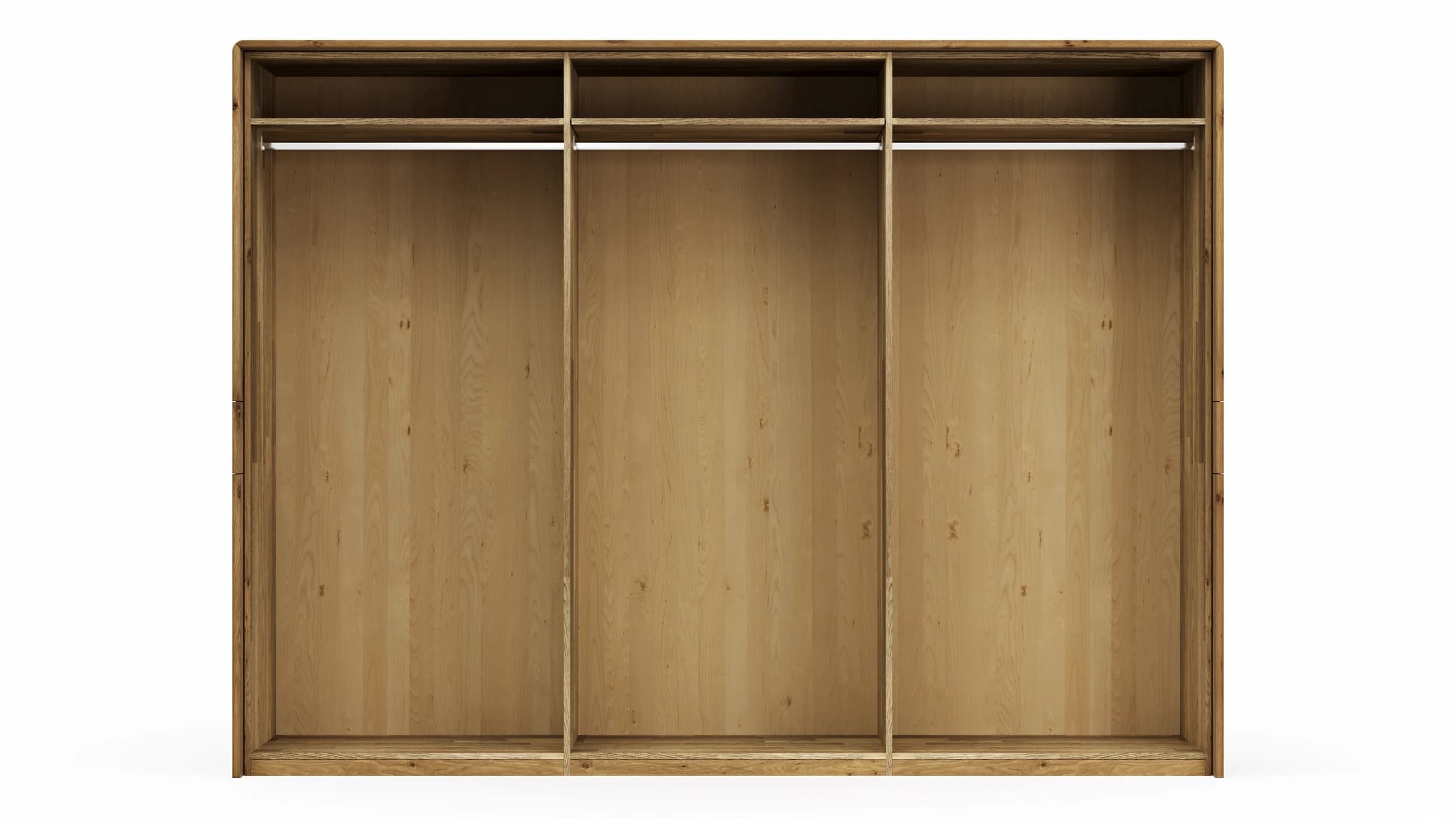 Drehtürenschrank Baltimore - inkl. Passepartout, B ca. 297 cm, Wildeiche massiv