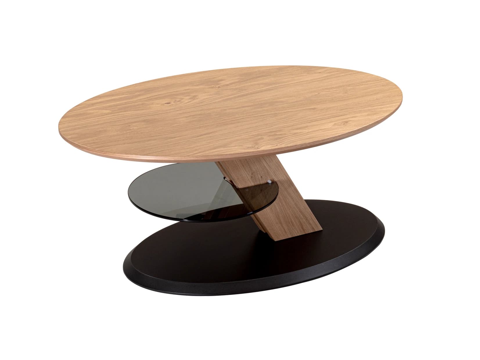 Couchtisch - höhenverstellbar, LBH. ca. 95x65x48-65 cm, Wildeiche
