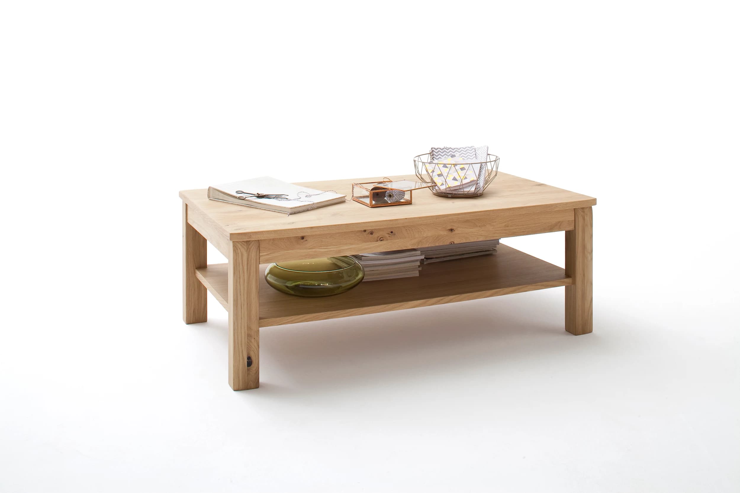 Couchtisch - Schubkasten, LBH ca. 117x65x42 cm,  Eiche teilmassiv