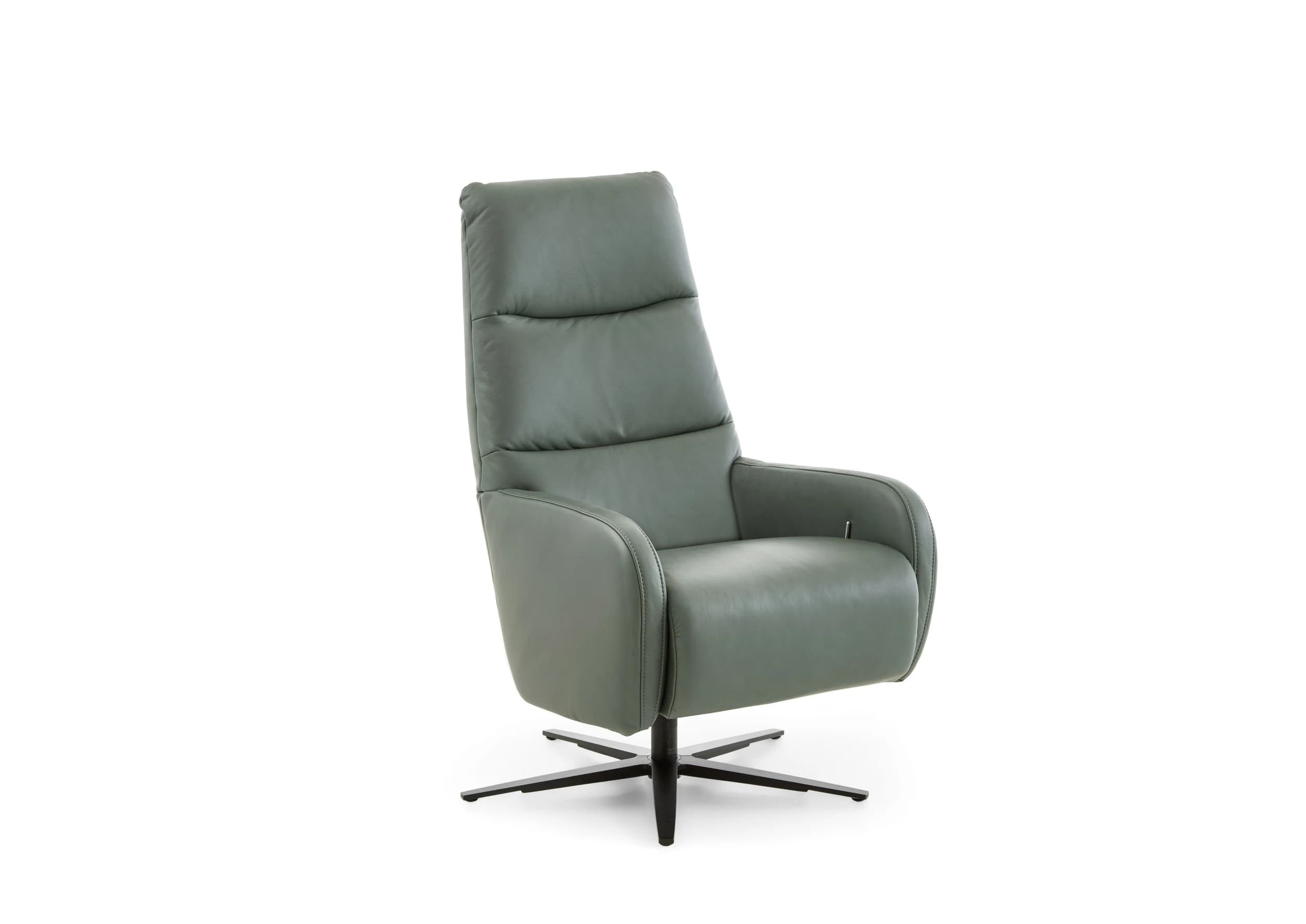 Sessel - drehbar, Kopfteil verstellbar, Leder, Opal