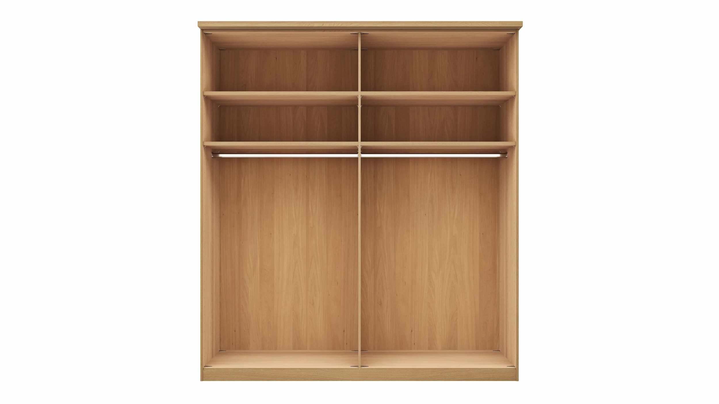 Drehtürenschrank Lenoso - B. ca. 200 cm, Glas Champagner, Spiegel