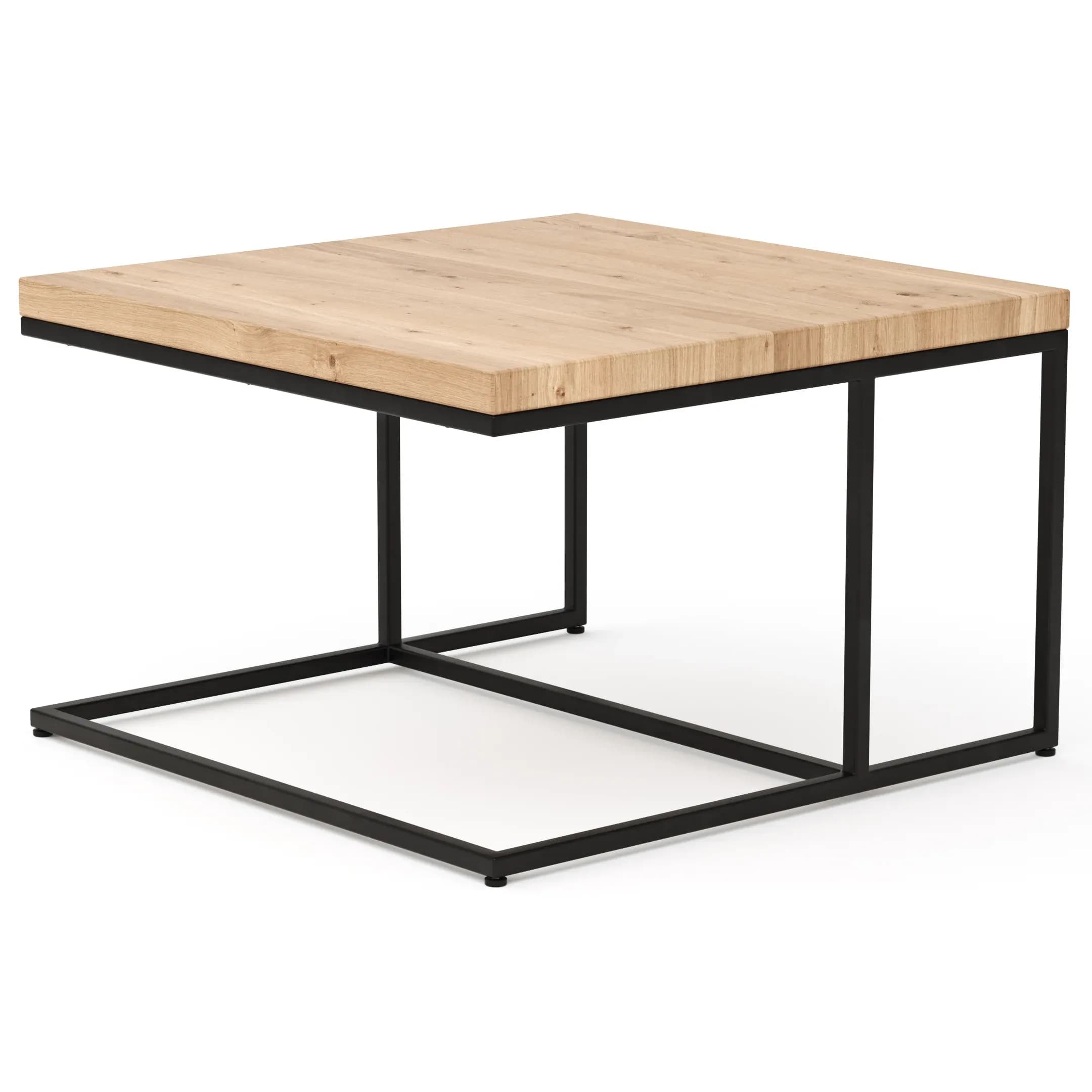 Couchtisch Farmingdale - LBH ca. 75x75x47 cm, Eiche massiv, legno