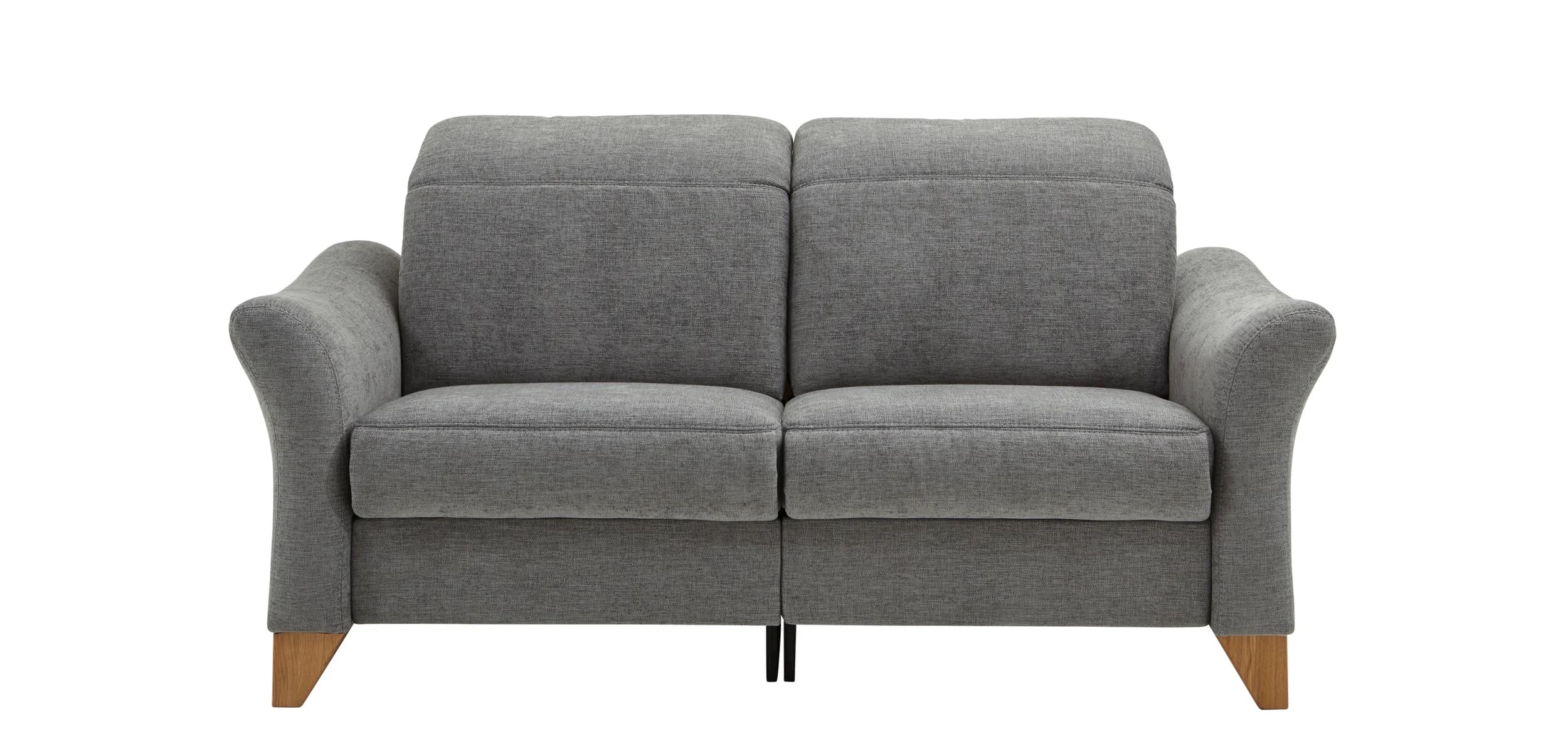 Sofa Canterbury - 2,5-Sitzer inkl. Relaxfunktion/Kopfteil verstellbar (motorisch), Stoff, Silbergrau