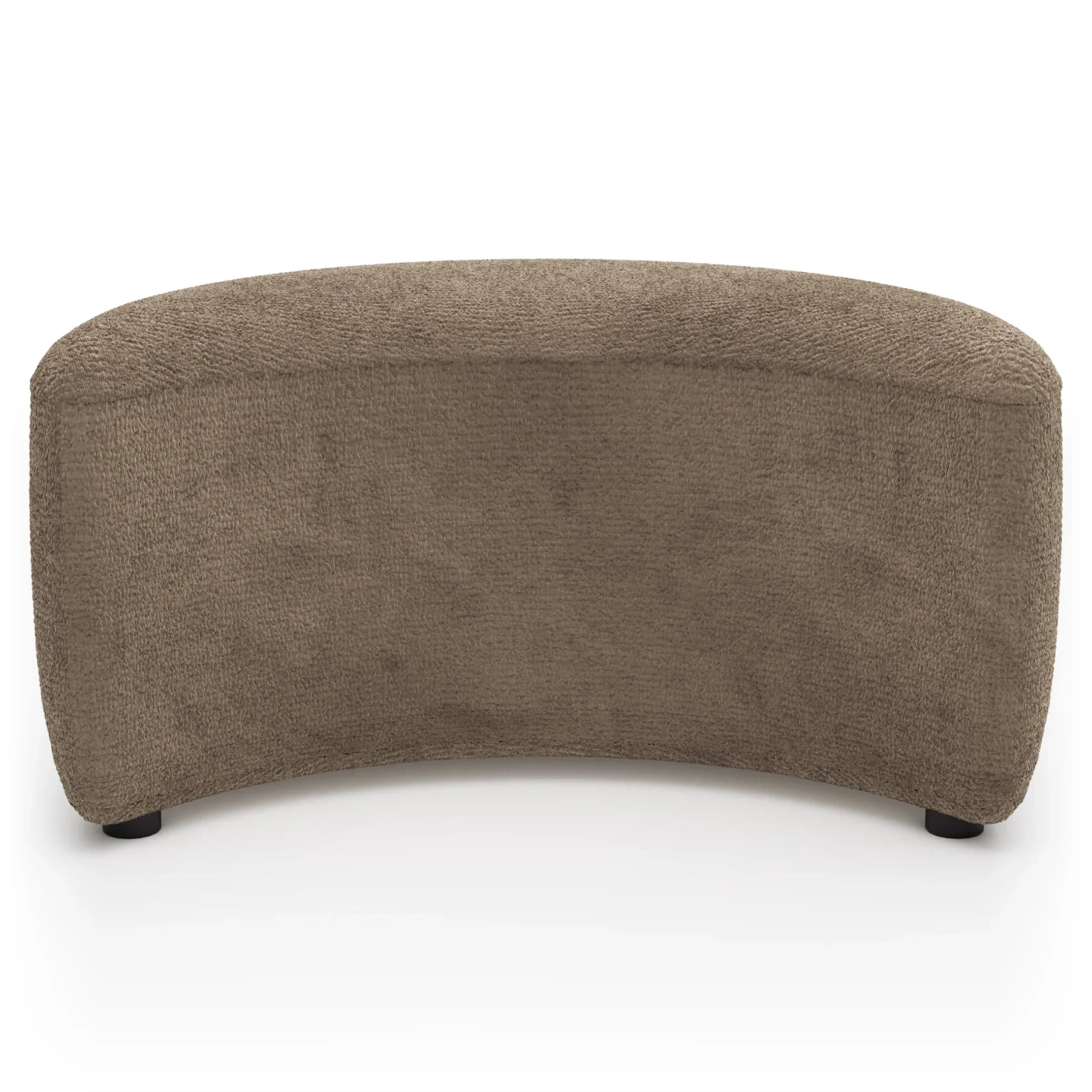 Anstellhocker Karasu - Stoff, Taupe