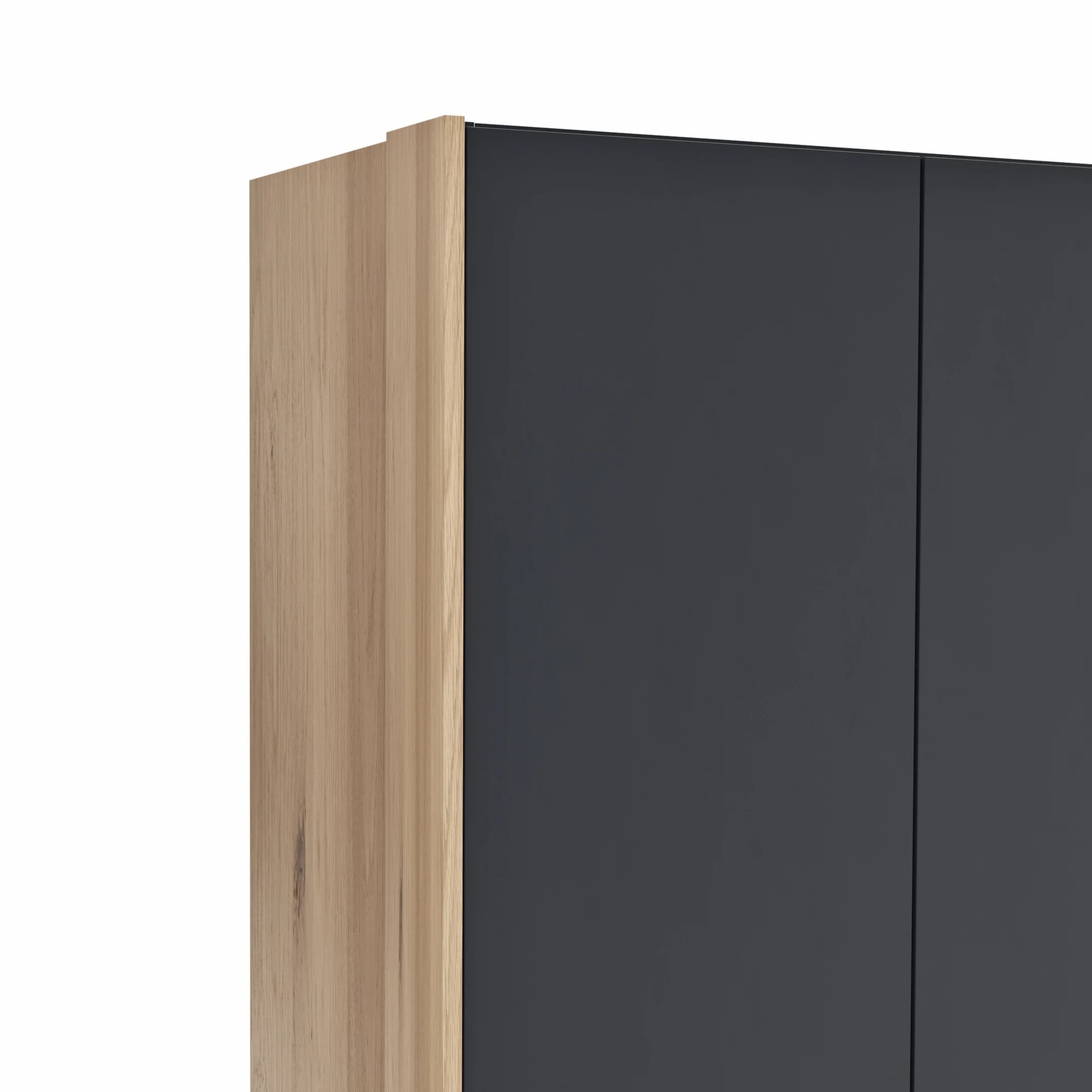 Drehtürenschrank Viana - B ca. 303cm, Lack, Anthrazit