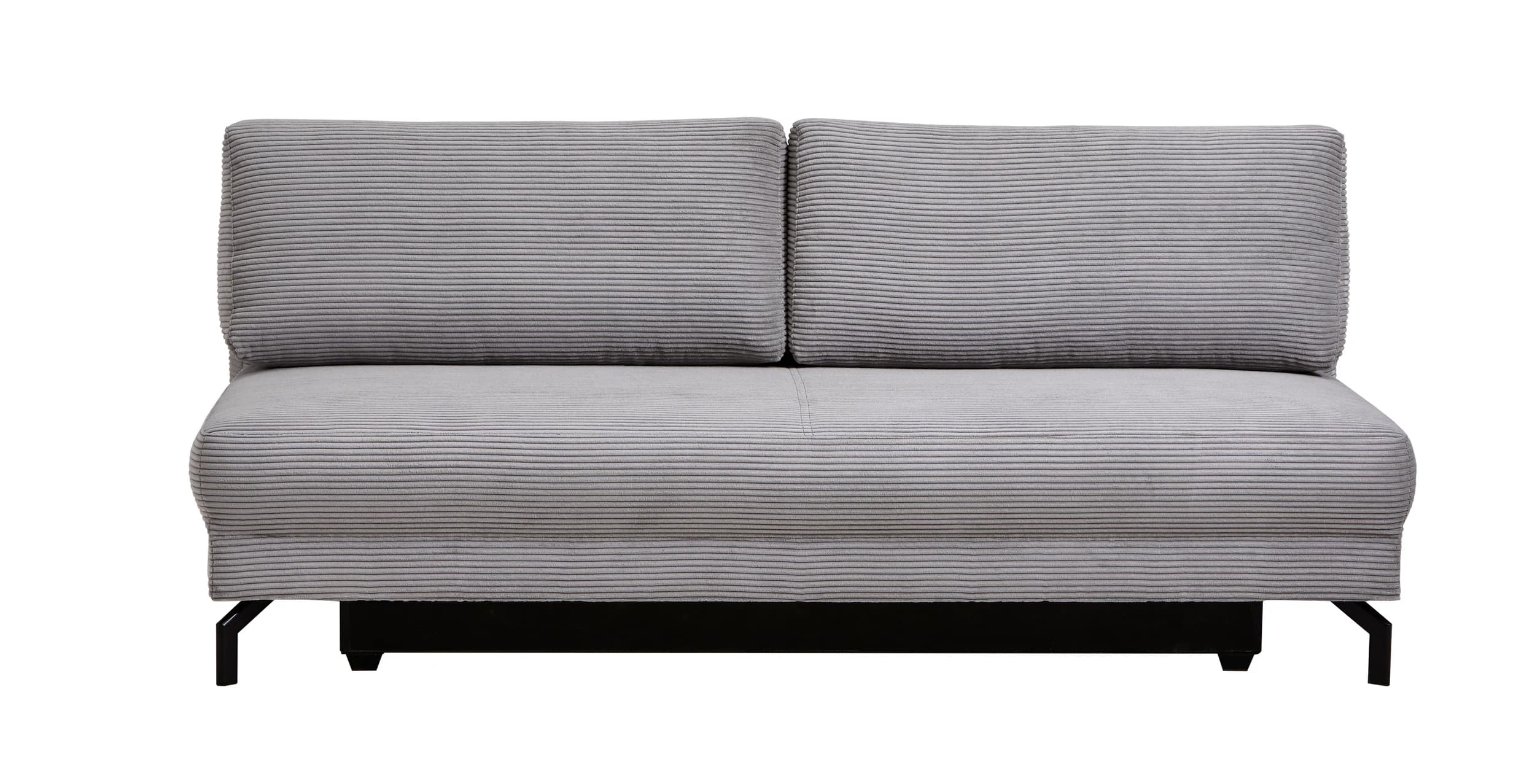 Schlafsofa Salema - 3-Sitzer mit Schlaffunktion (Liegefläche ca. 150x200cm), Stoff, Hellgrau