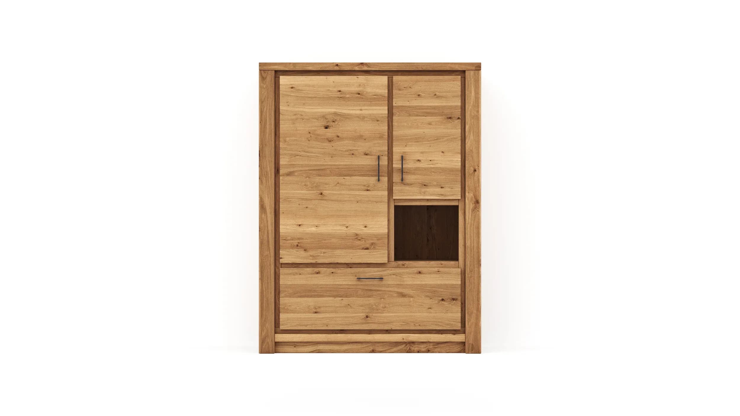 Highboard Farmingdale - Eiche massiv, natur geölt