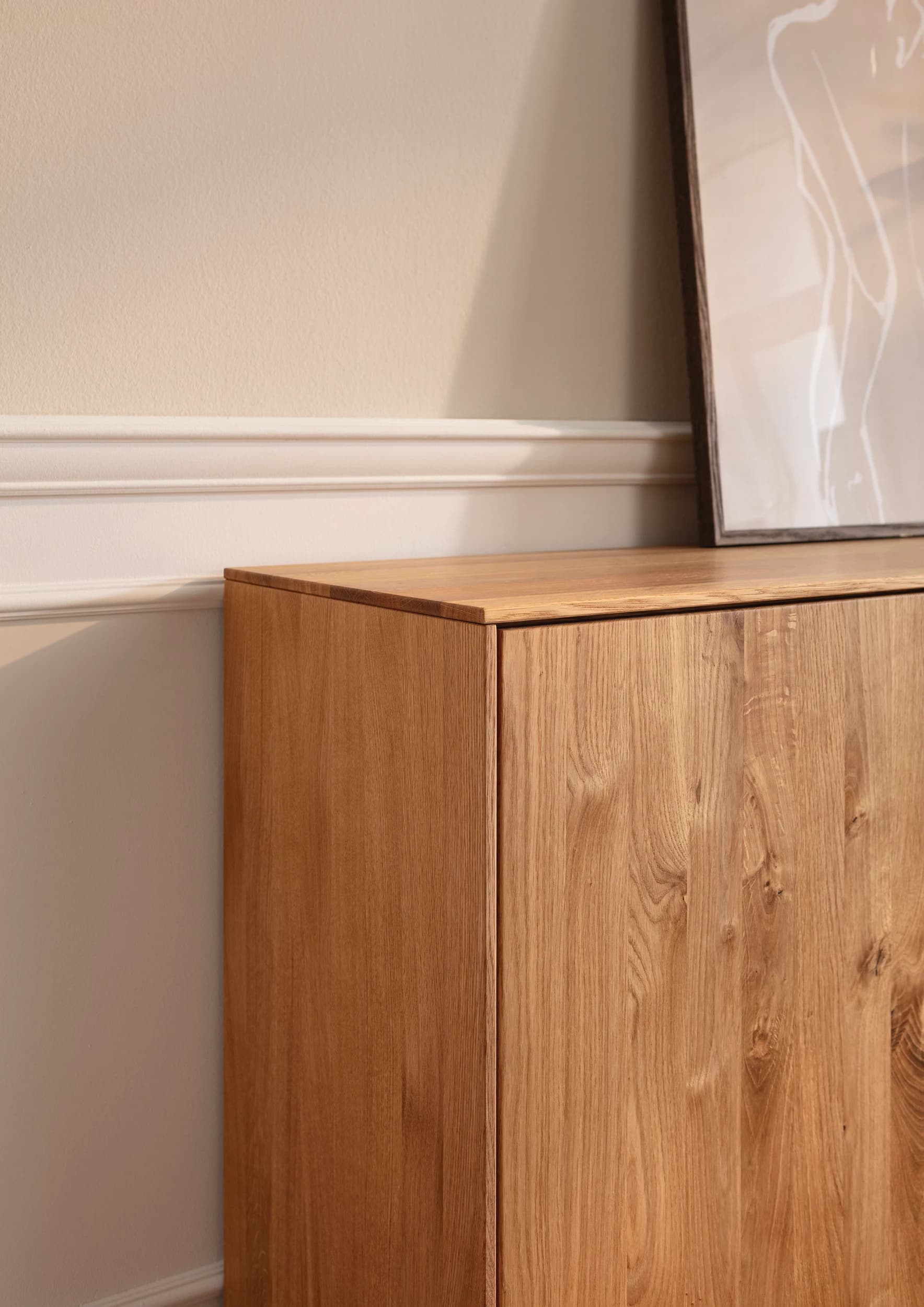 Sideboard Saratoga - Wildeiche massiv, natur geölt