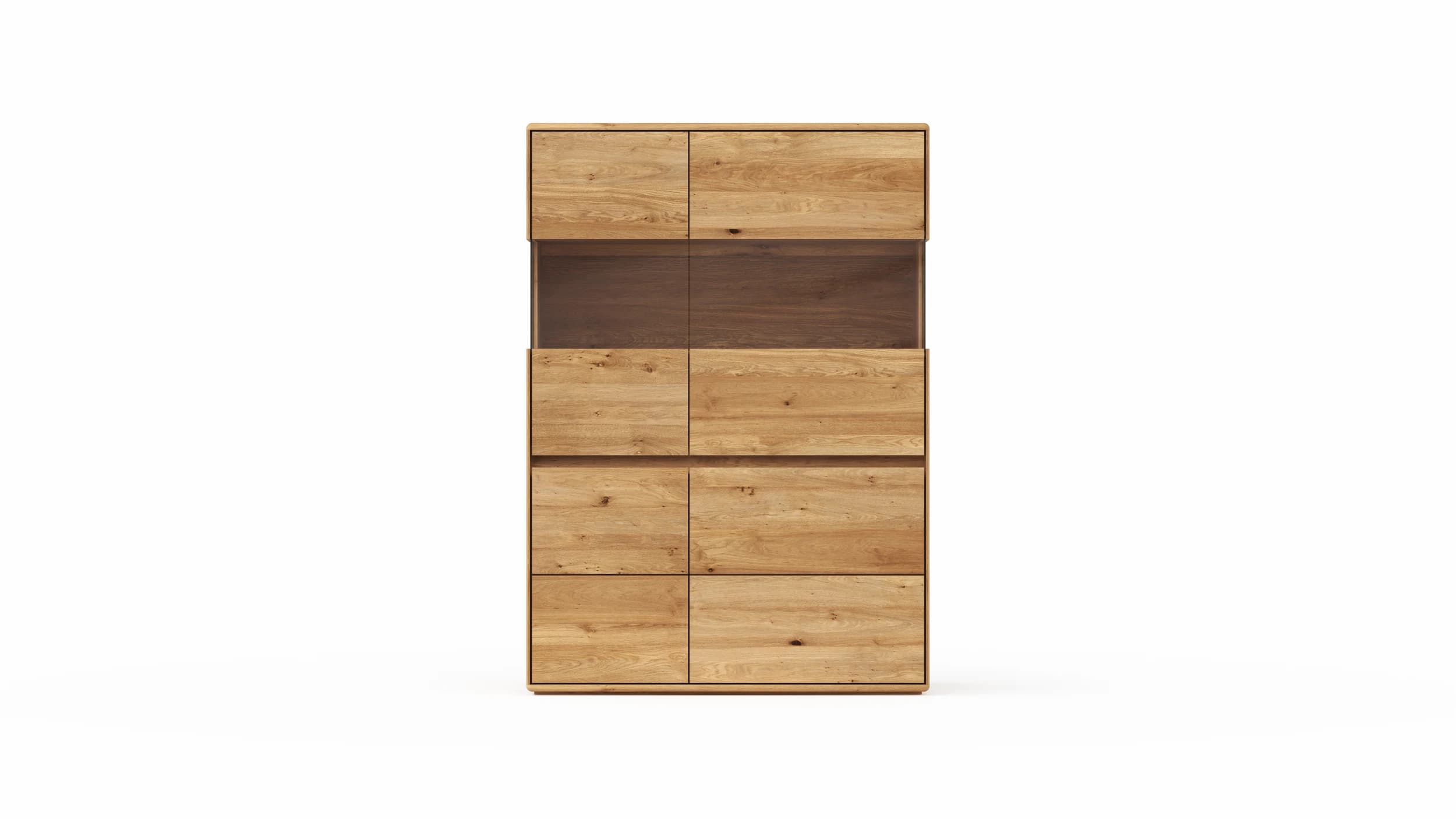 Highboard Hillsboro - Wildeiche natur, geölt