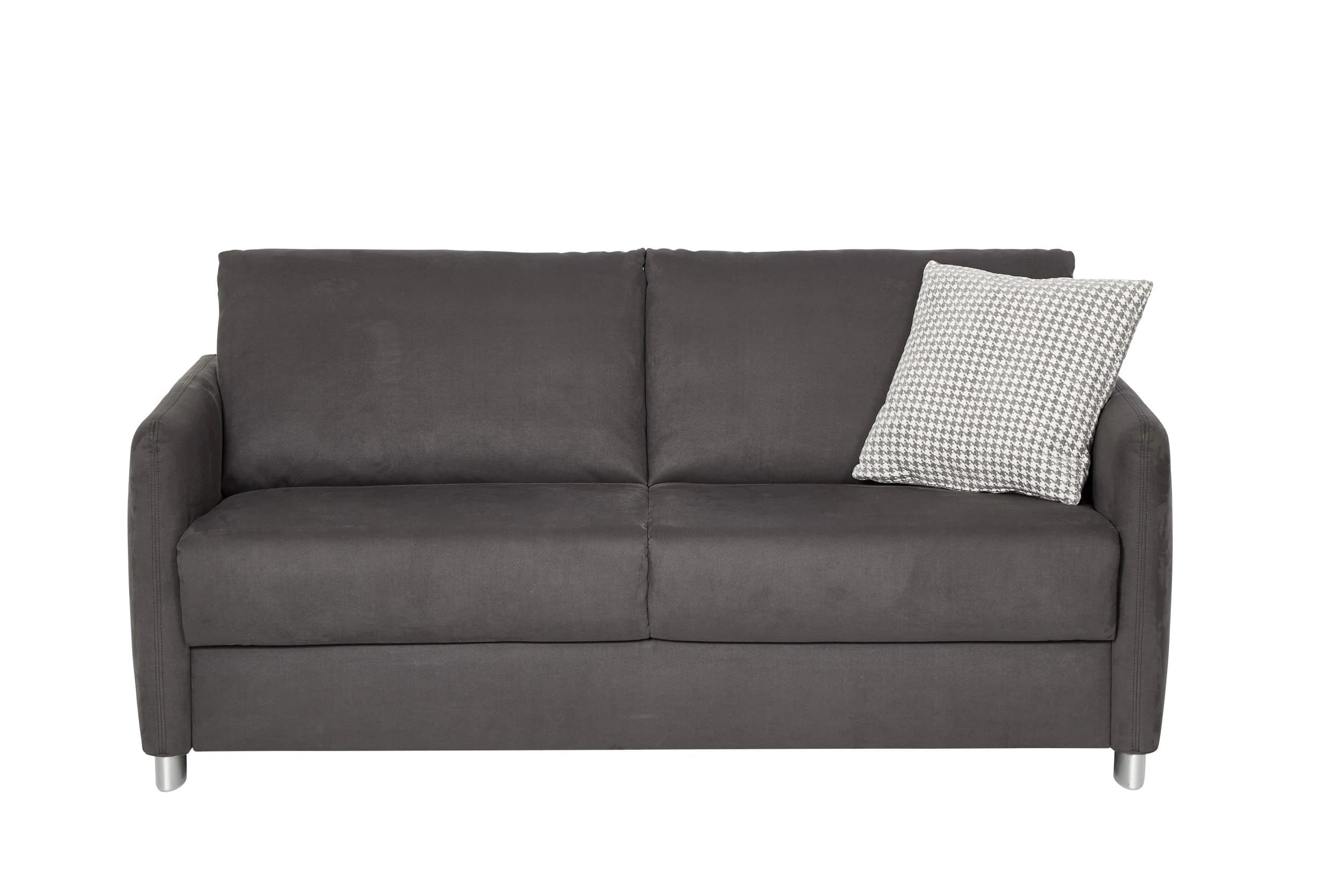 Schlafsofa - 2-Sitzer mit Schlaffunktion, Stoff, Schwarz 