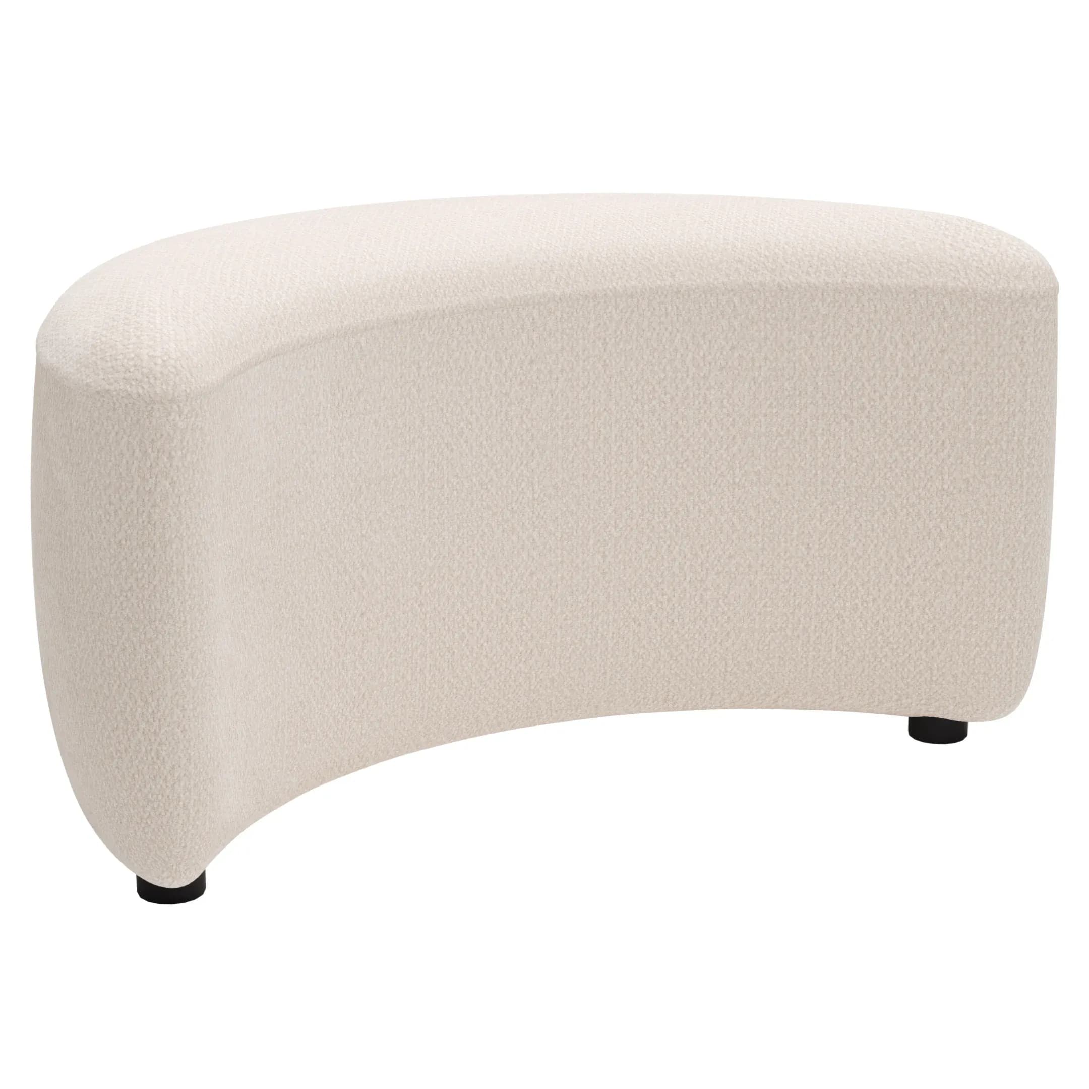 Anstellhocker Karasu - Stoff, Creme