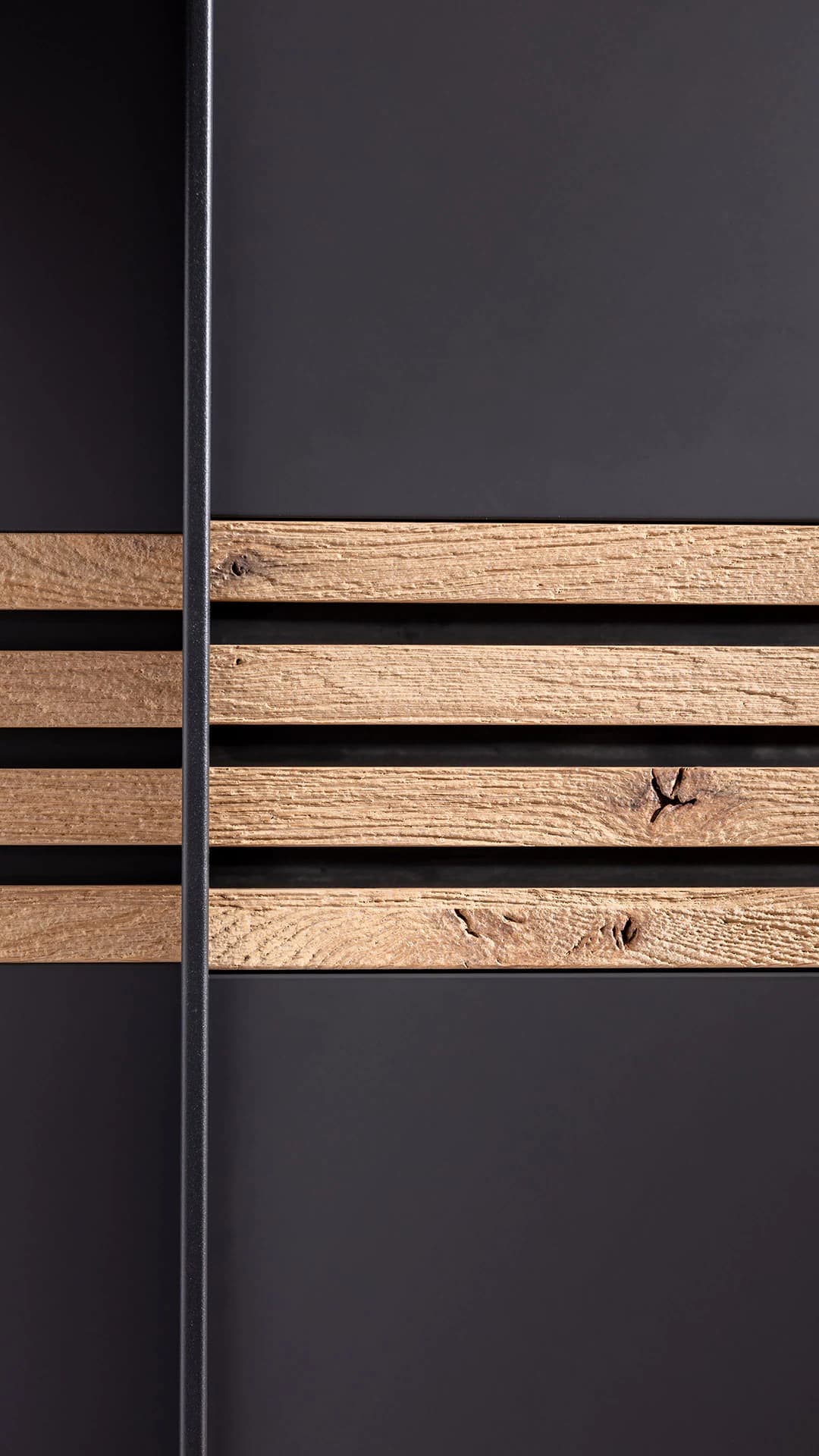 Schwebetürenschrank Viana - BHT ca. 300x230x68 cm, Anthrazit
