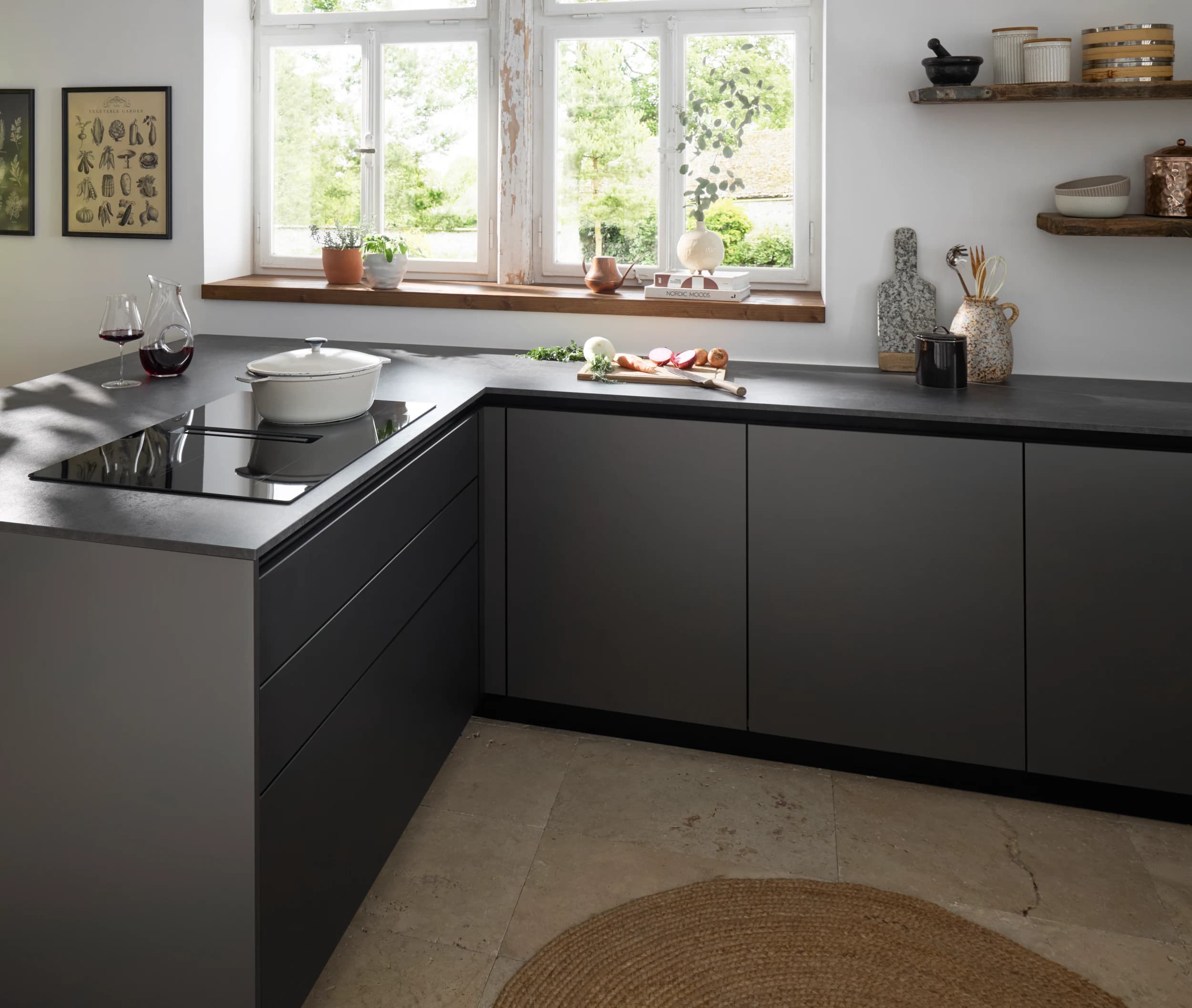 U-Küche 56.210 CO 2 525, kristallweiß matt