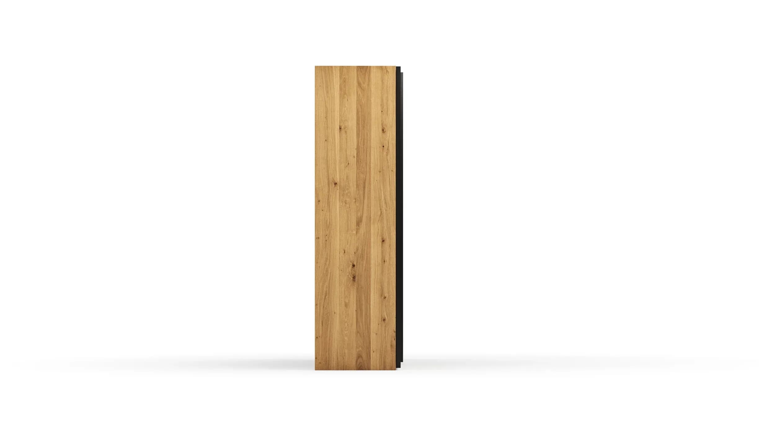 Schwebetürenschrank Colorado - B. ca. 257 cm, Eiche, Glas Graugrün