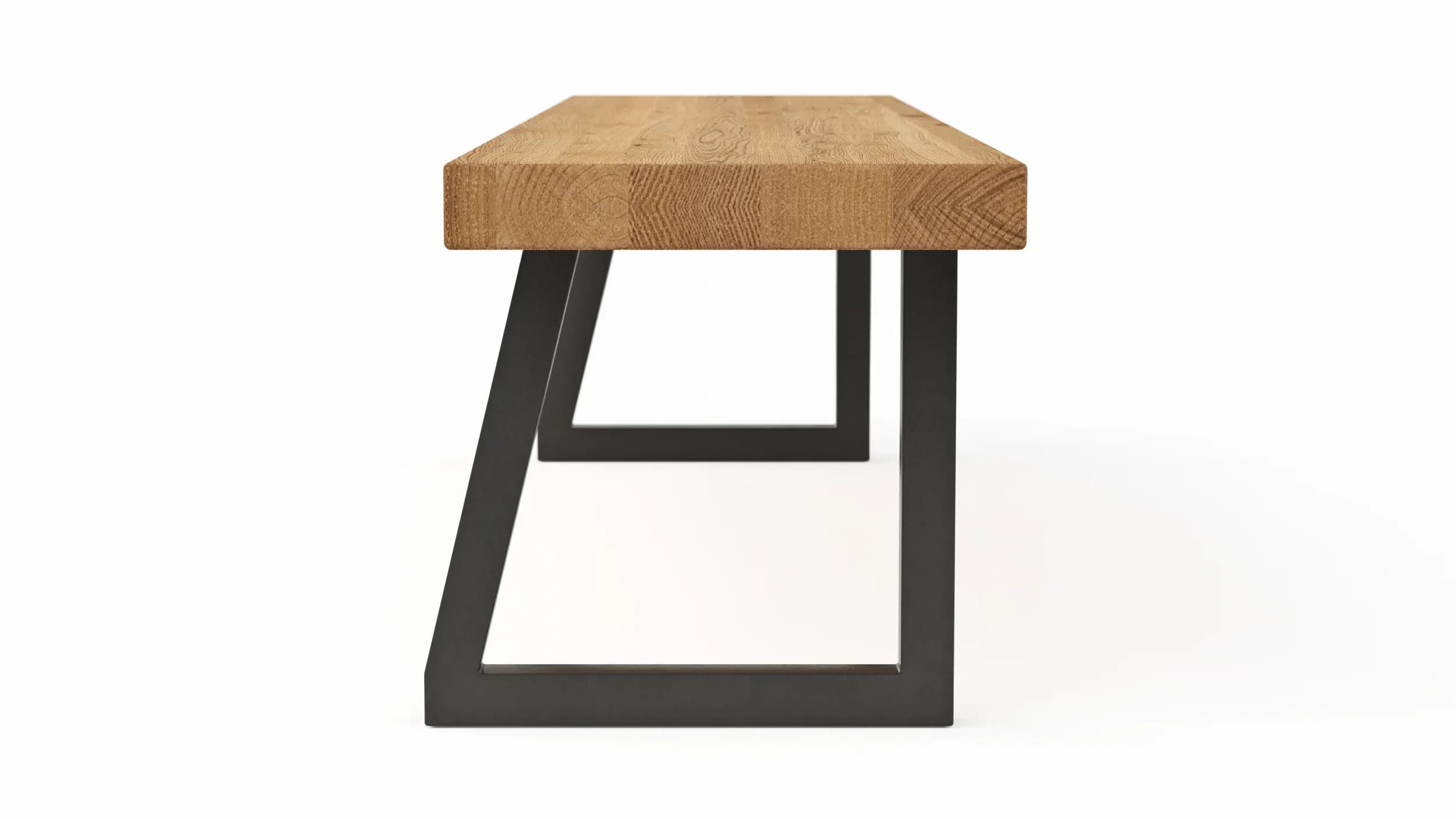 Holzbank Clifton - Breite ca. 180cm, Zerreiche massiv, natur