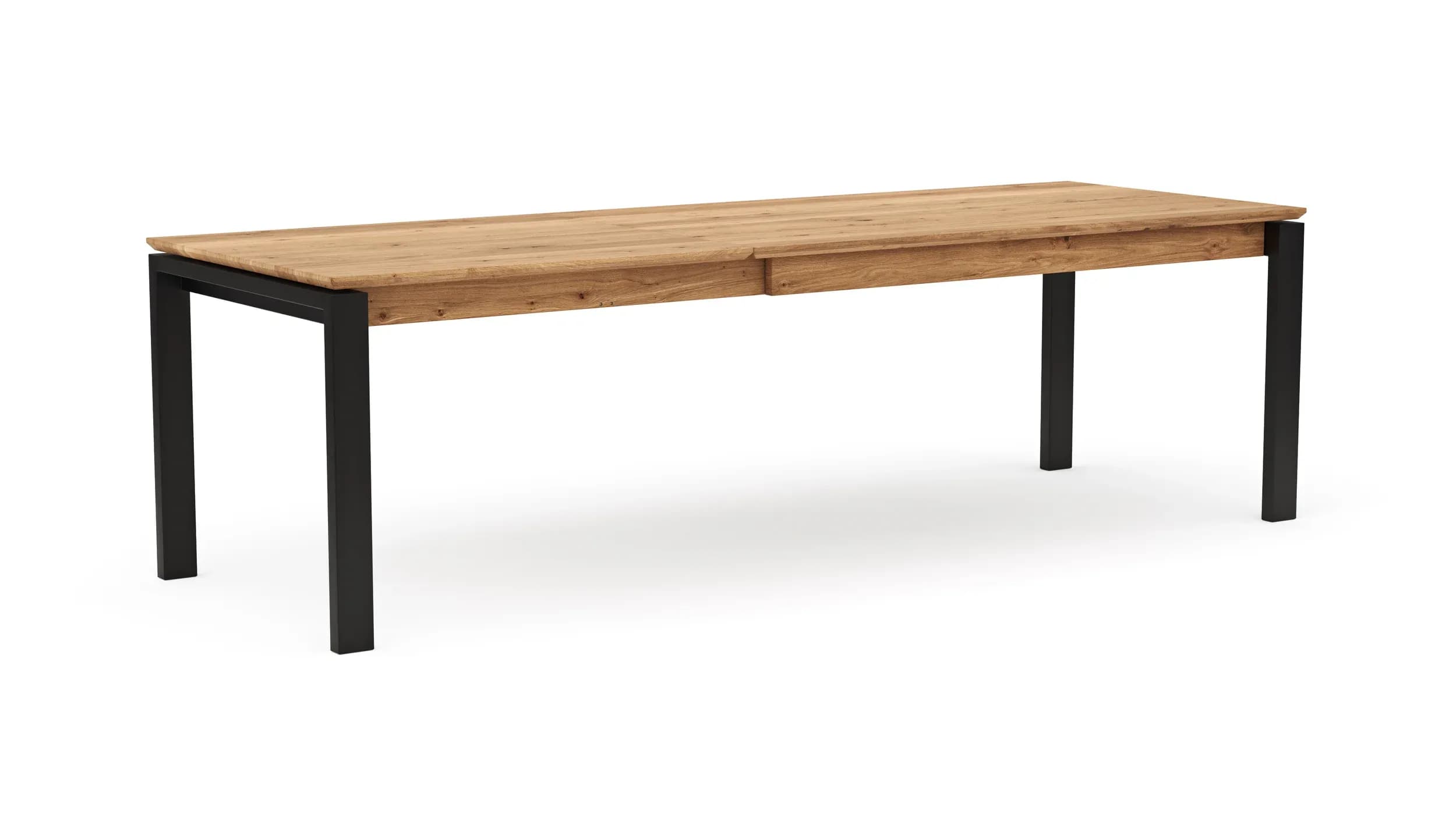 Esstisch Farmingdale - ausziehbar, LB ca. 160x90 cm, Eiche massiv, natur geölt