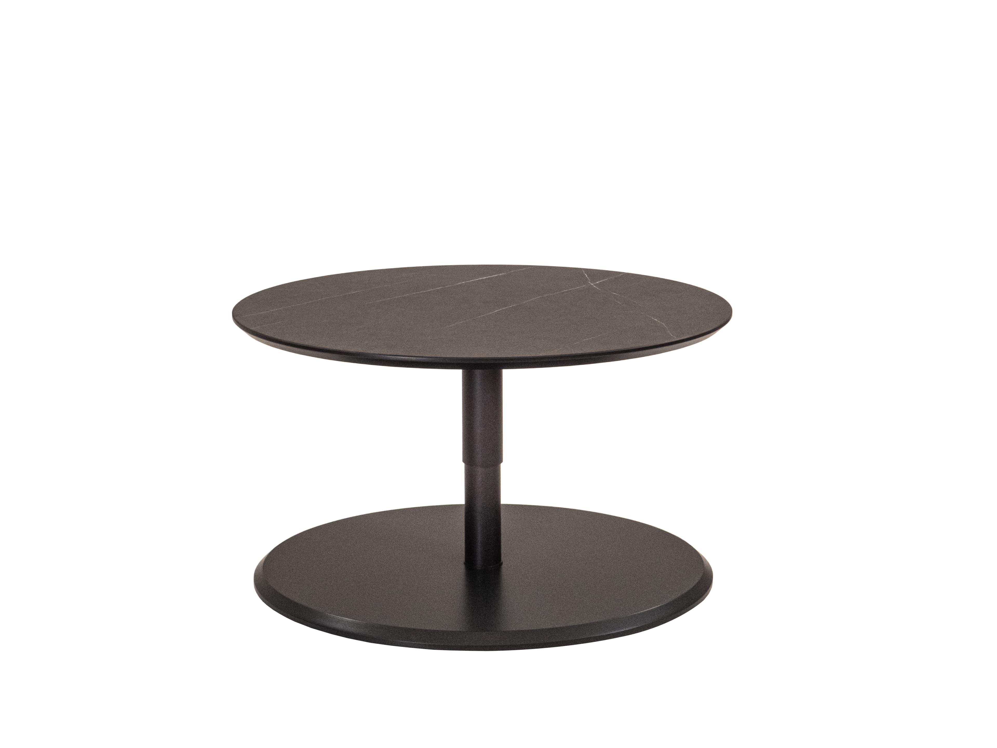 Couchtisch - höhenverstellbar, LBH ca. 80x60x47-65 cm, Marmoroptik