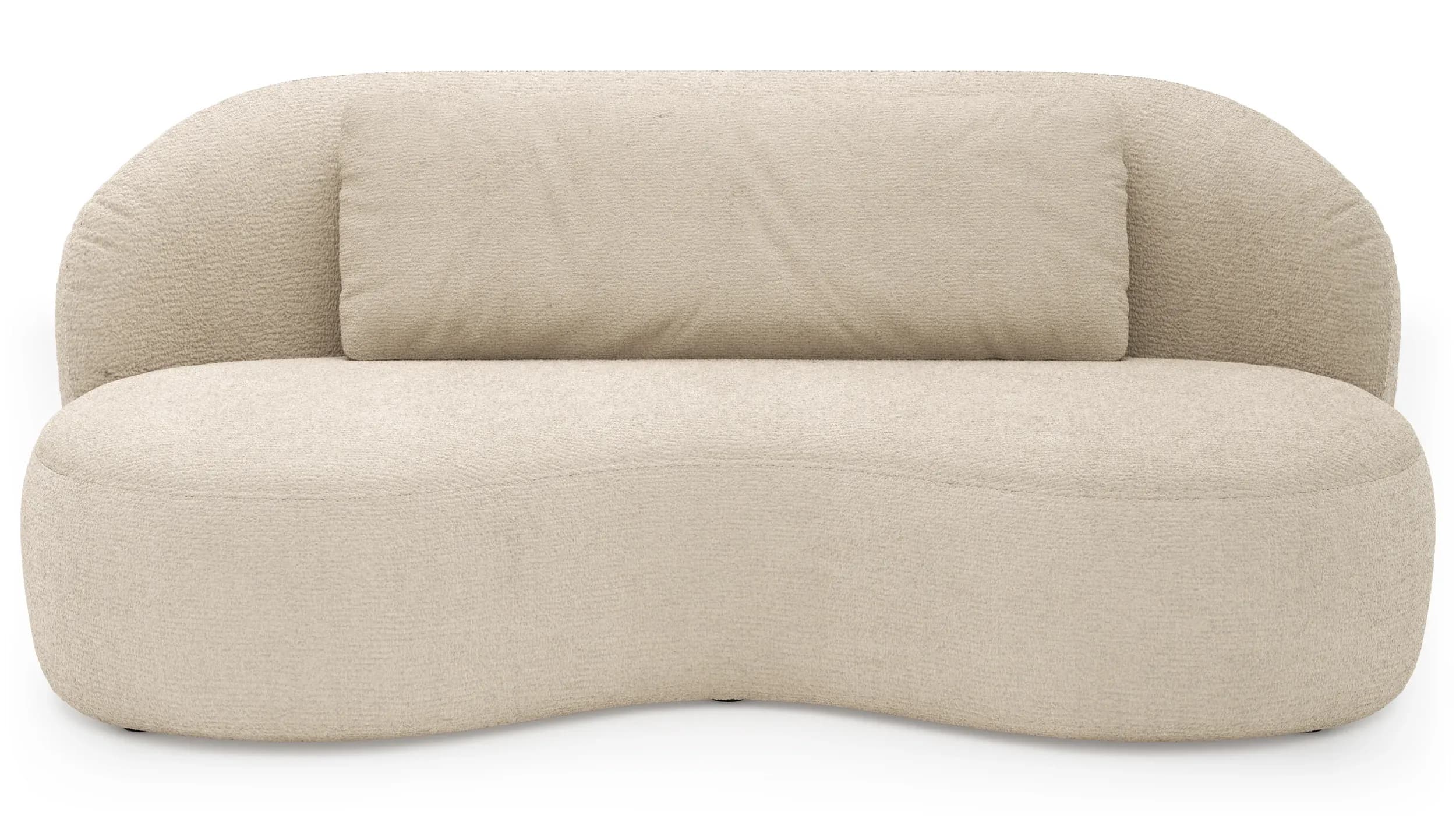 Chaiselongue Karasu - Stoff, Natur