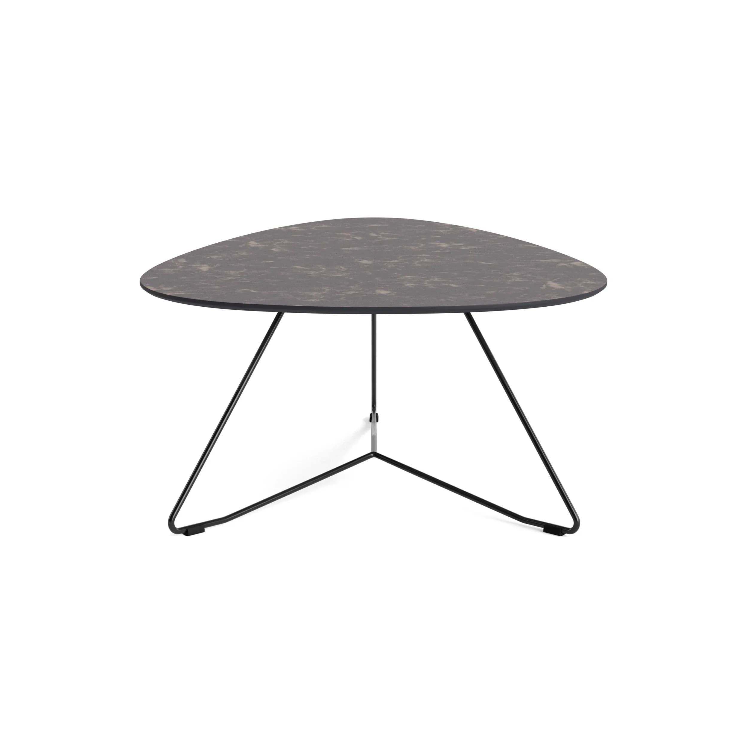 Couchtisch Oliva - LBH ca. 100x70x37 cm, HPL, Anthrazit