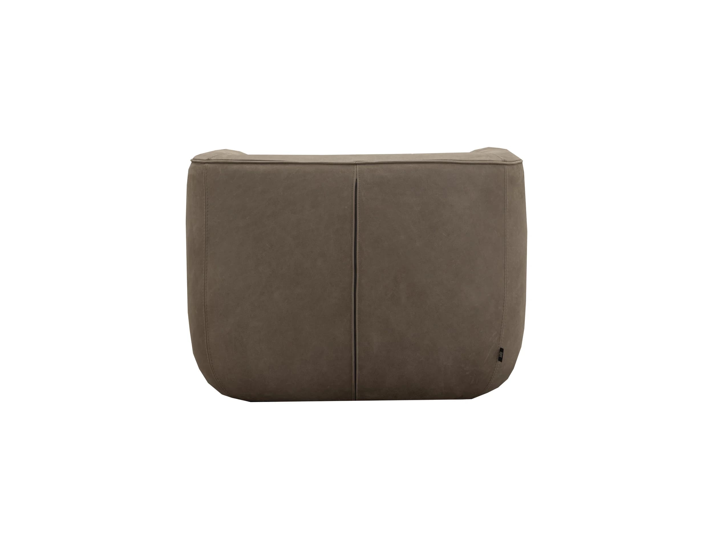 Sessel Stormy - drehbar, Leder, Taupe