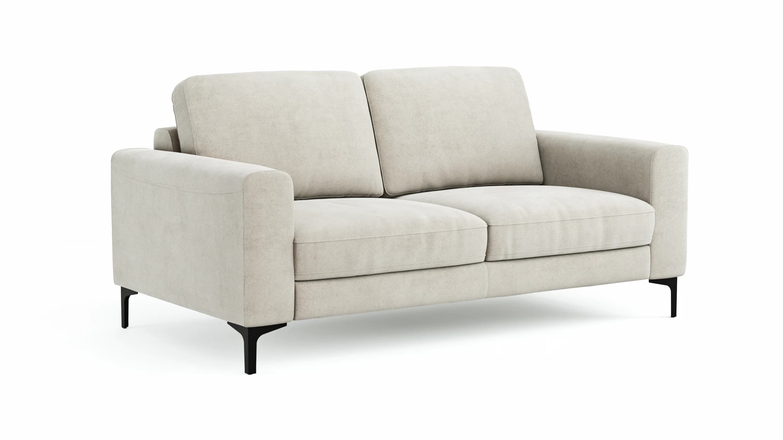 Sofa Oviedo - 2-Sitzer, Stoff, Natur