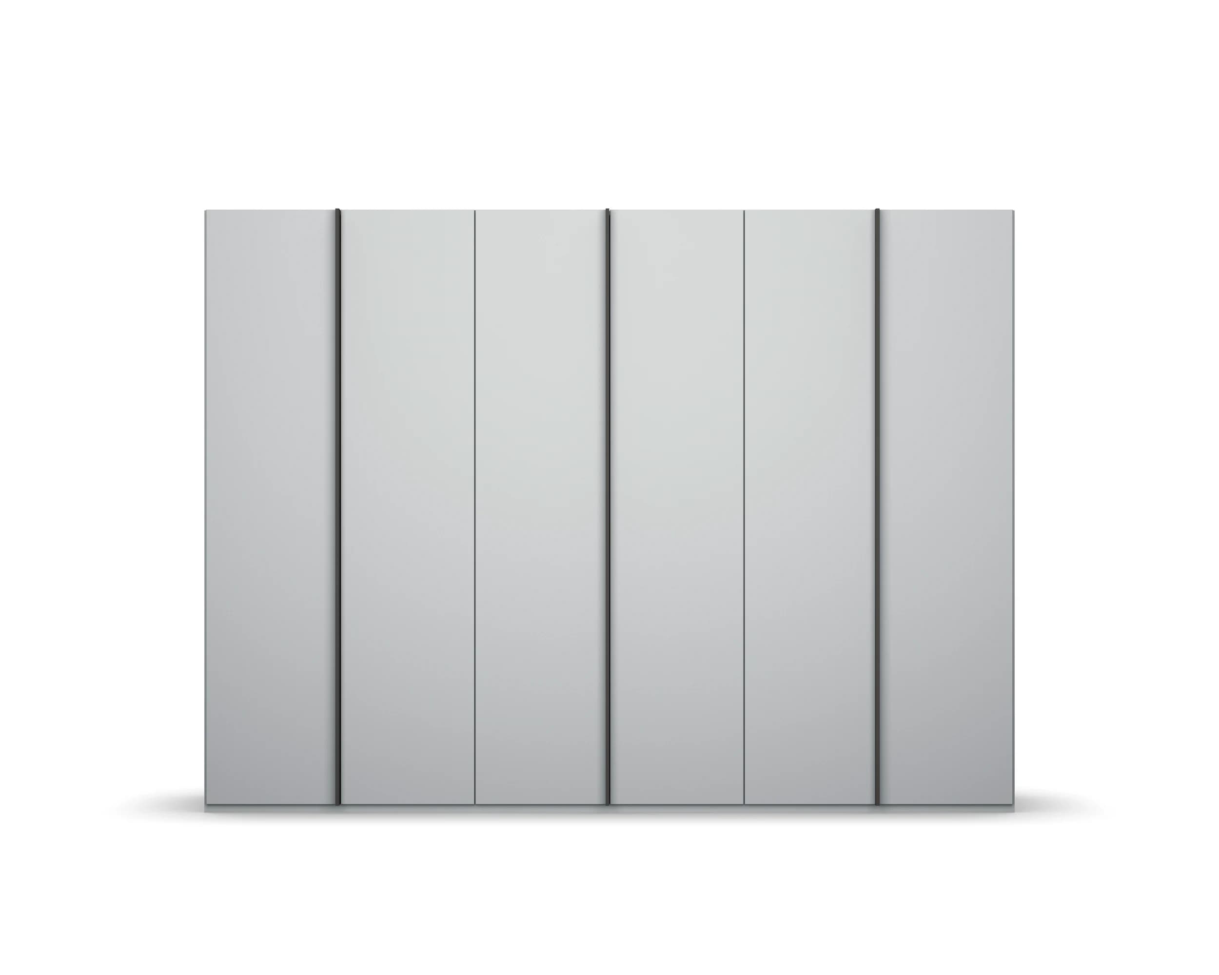 Drehtürenschrank - B. ca. 301 cm, Seidengrau
