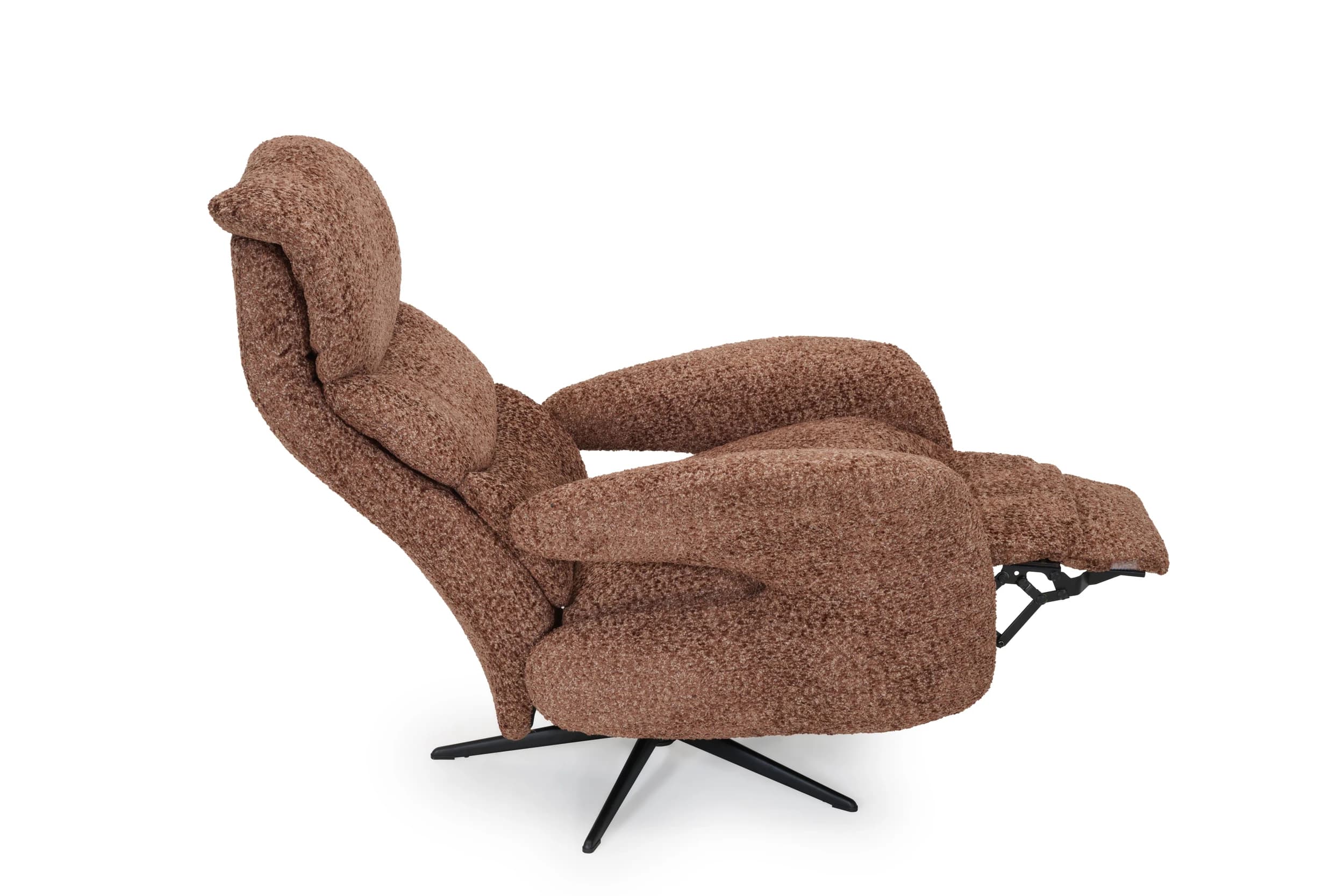 Sessel - Relaxfunktion, Stoff, Hellbraun