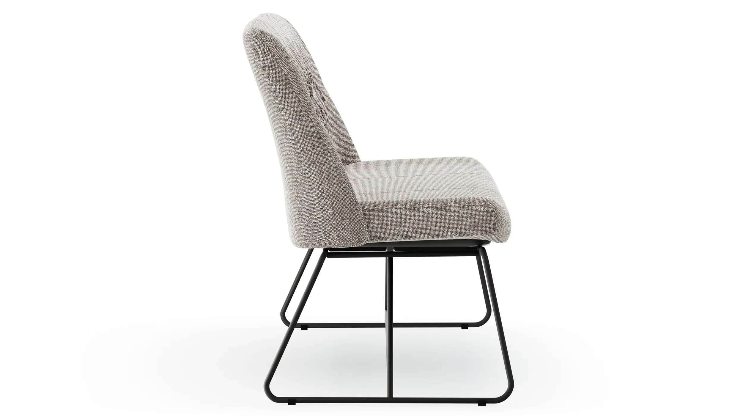 Polsterbank Sagres - Breite 180cm, Stoff, Graubeige