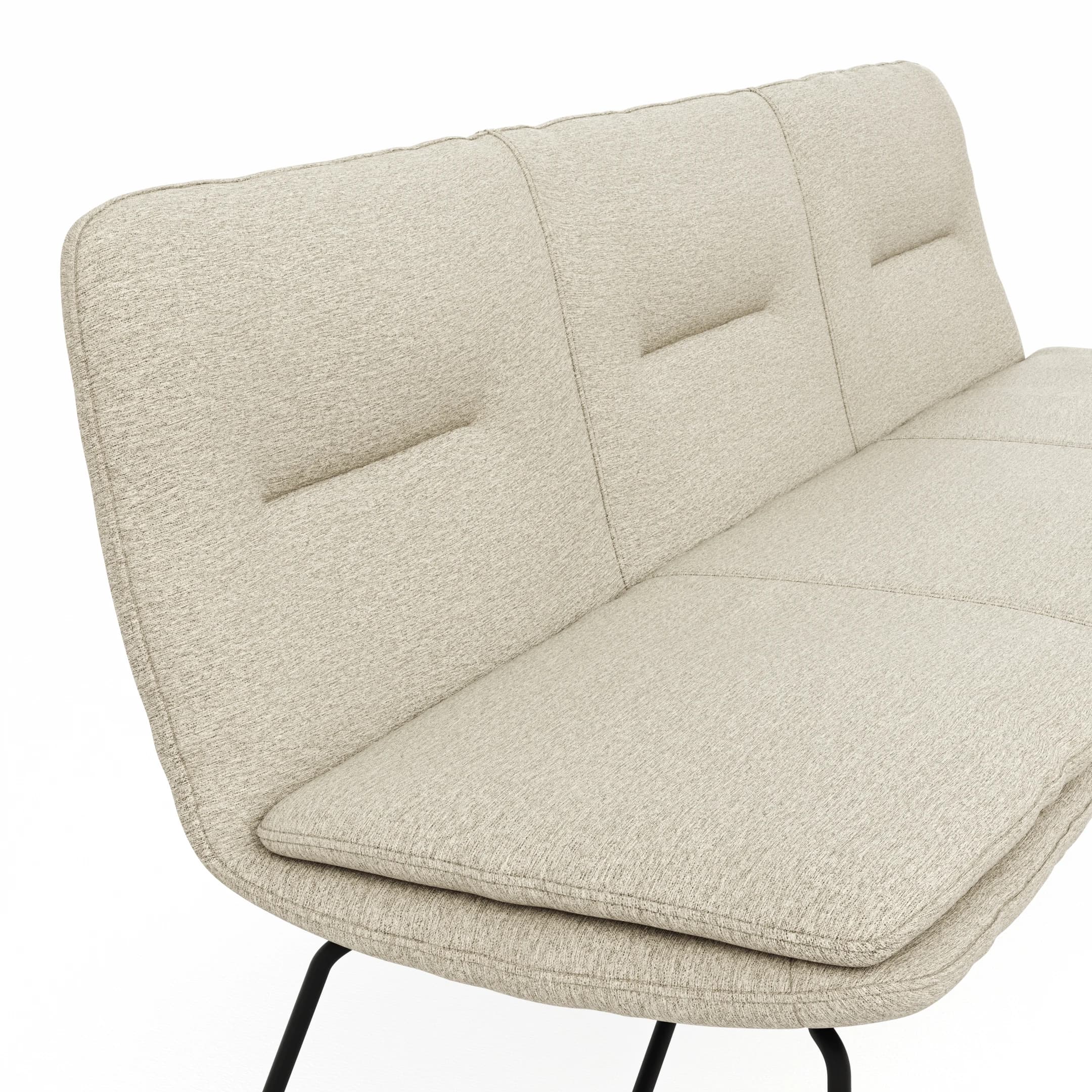 Polsterbank Macano - B ca. 200 cm, Stoff, Beige