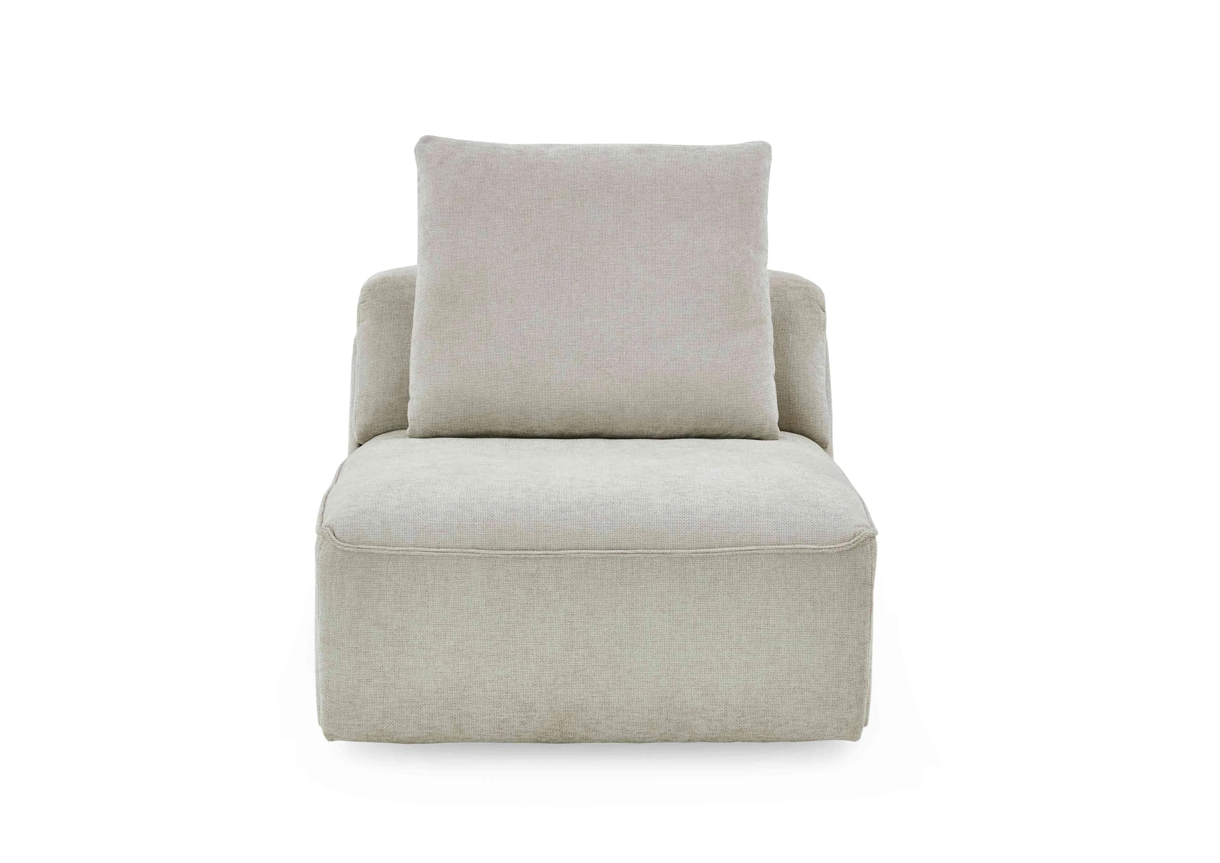 Sessel - inkl. Kissen mit Rolle, Stoff, Natur