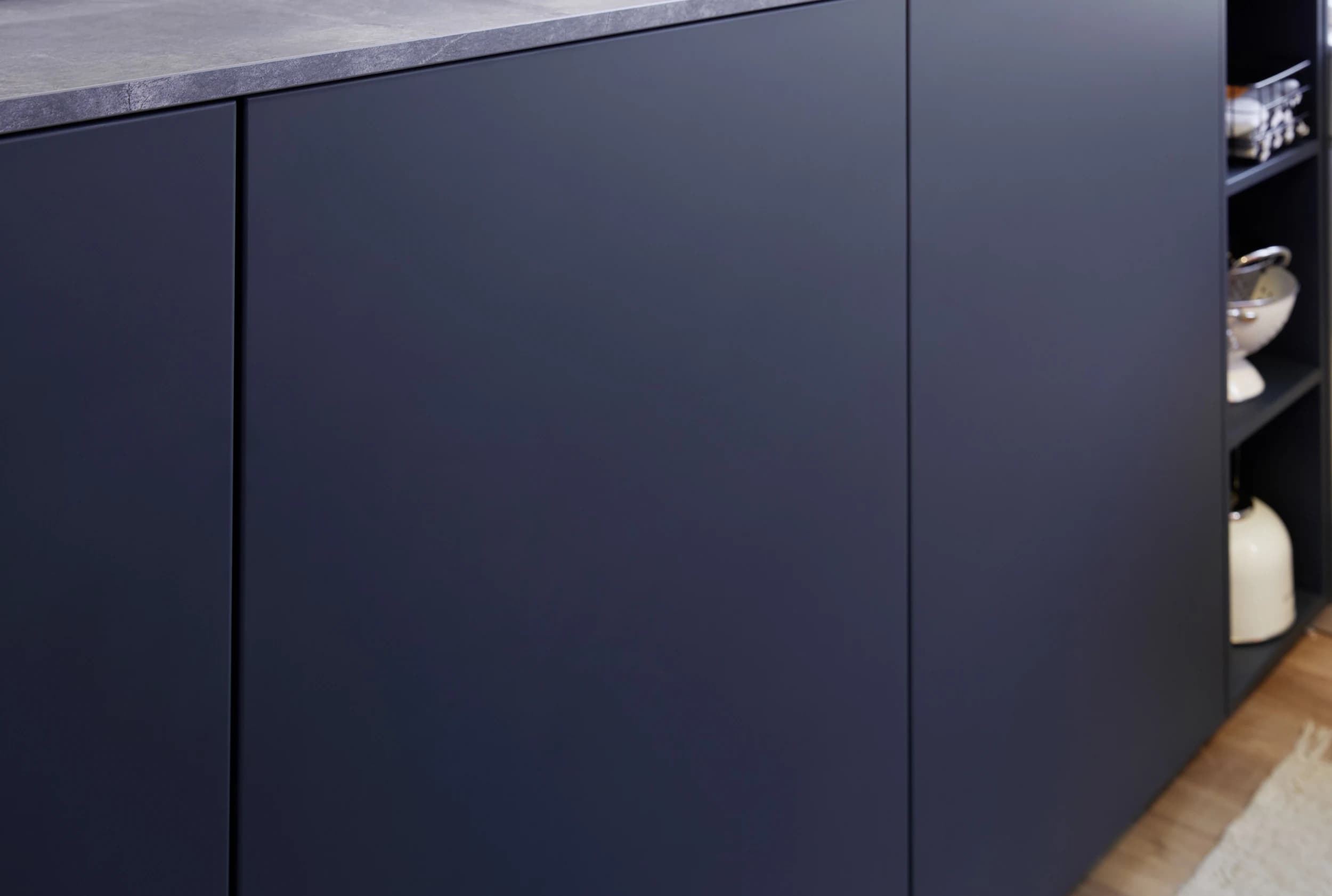 Inselküche 54.160 CO 4 522, Tiefblau samtmatt
