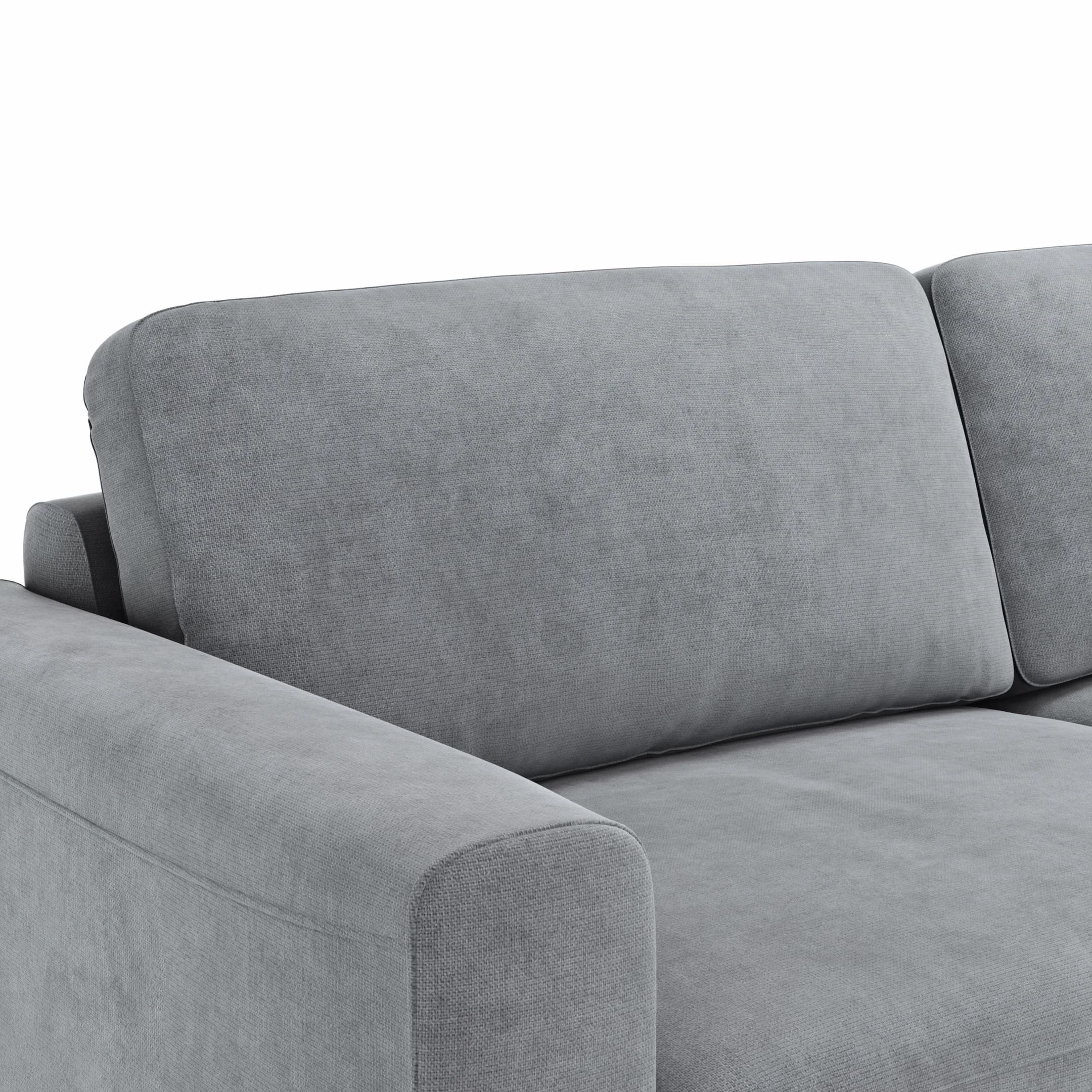 Sofa Oviedo - 2-Sitzer, Stoff, Grau