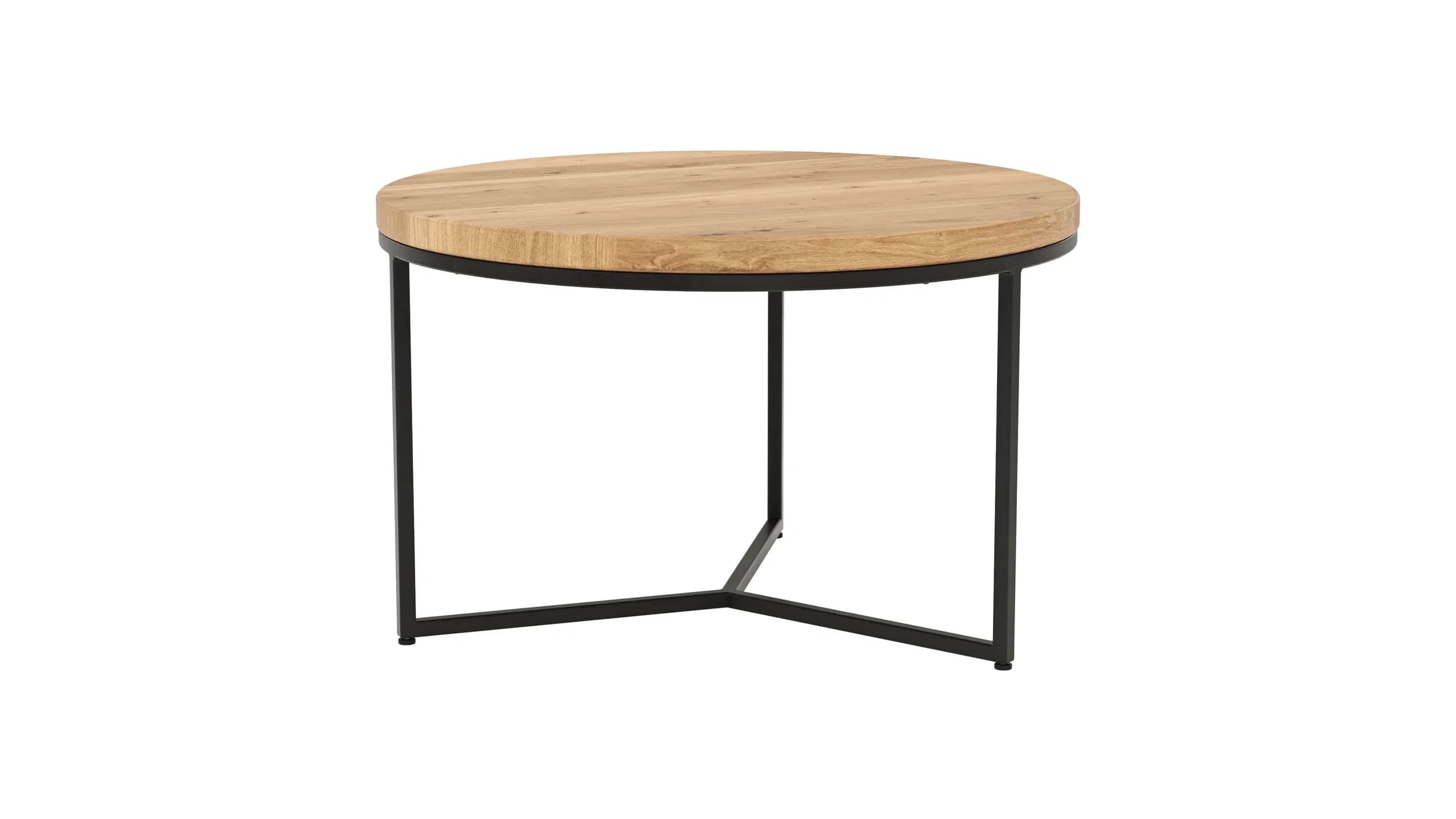 Couchtisch Farmingdale - LBH ca. 85x85x52 cm, Eiche massiv, natur geölt