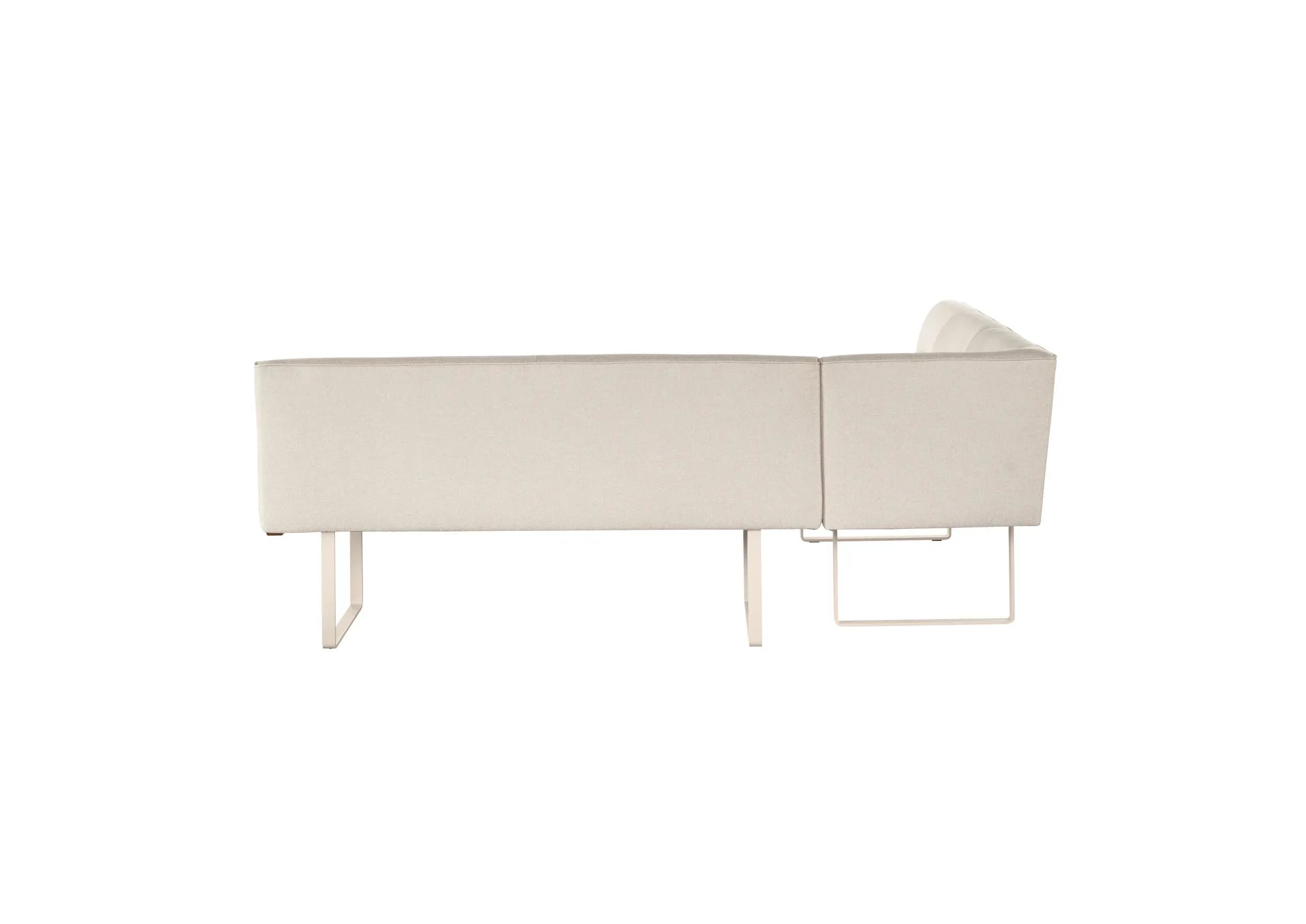 Eckbank - BT. ca. 232x178 cm, Stoff, Natur