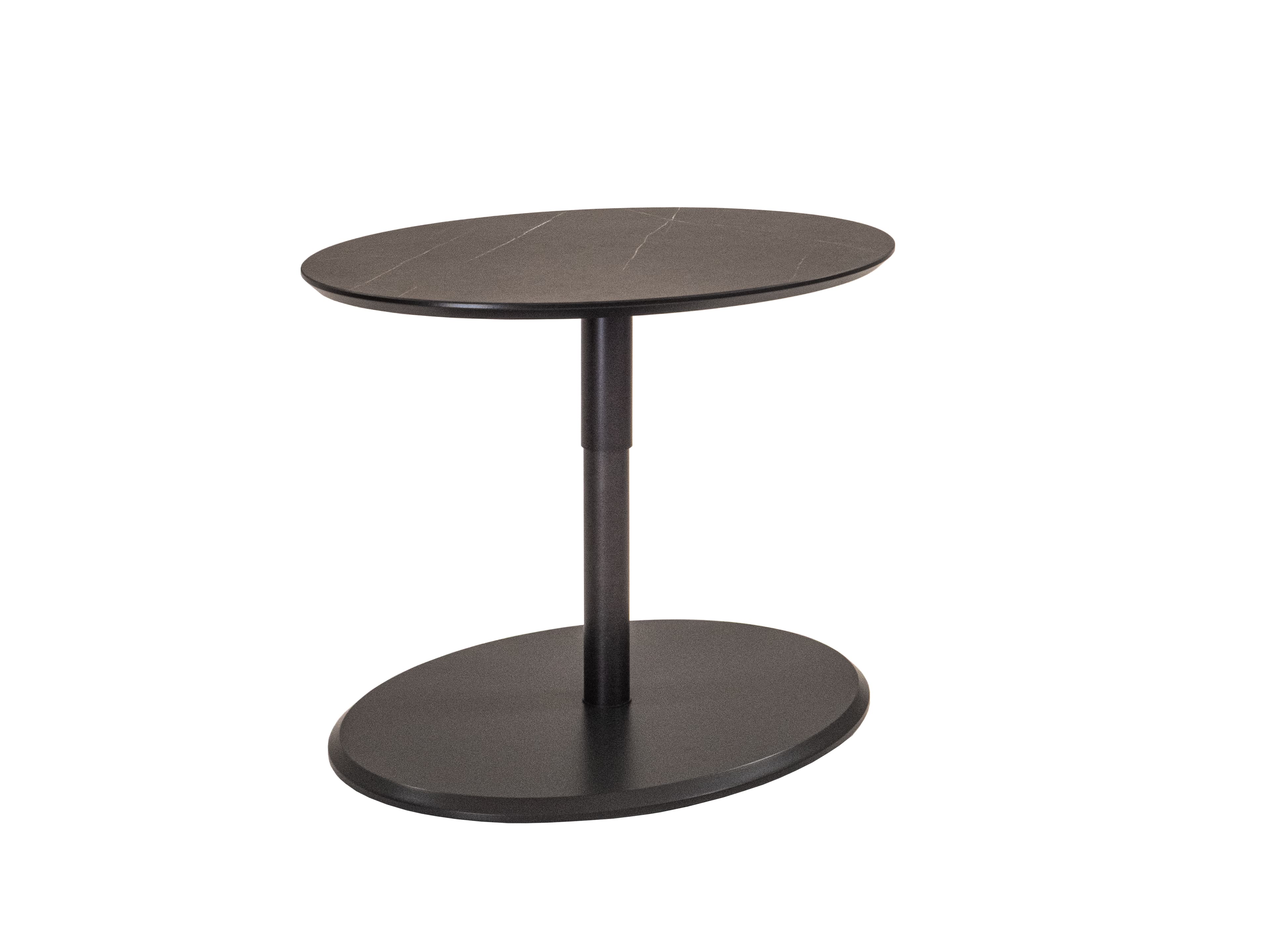 Couchtisch - höhenverstellbar, LBH ca. 80x60x47-65 cm, Marmoroptik