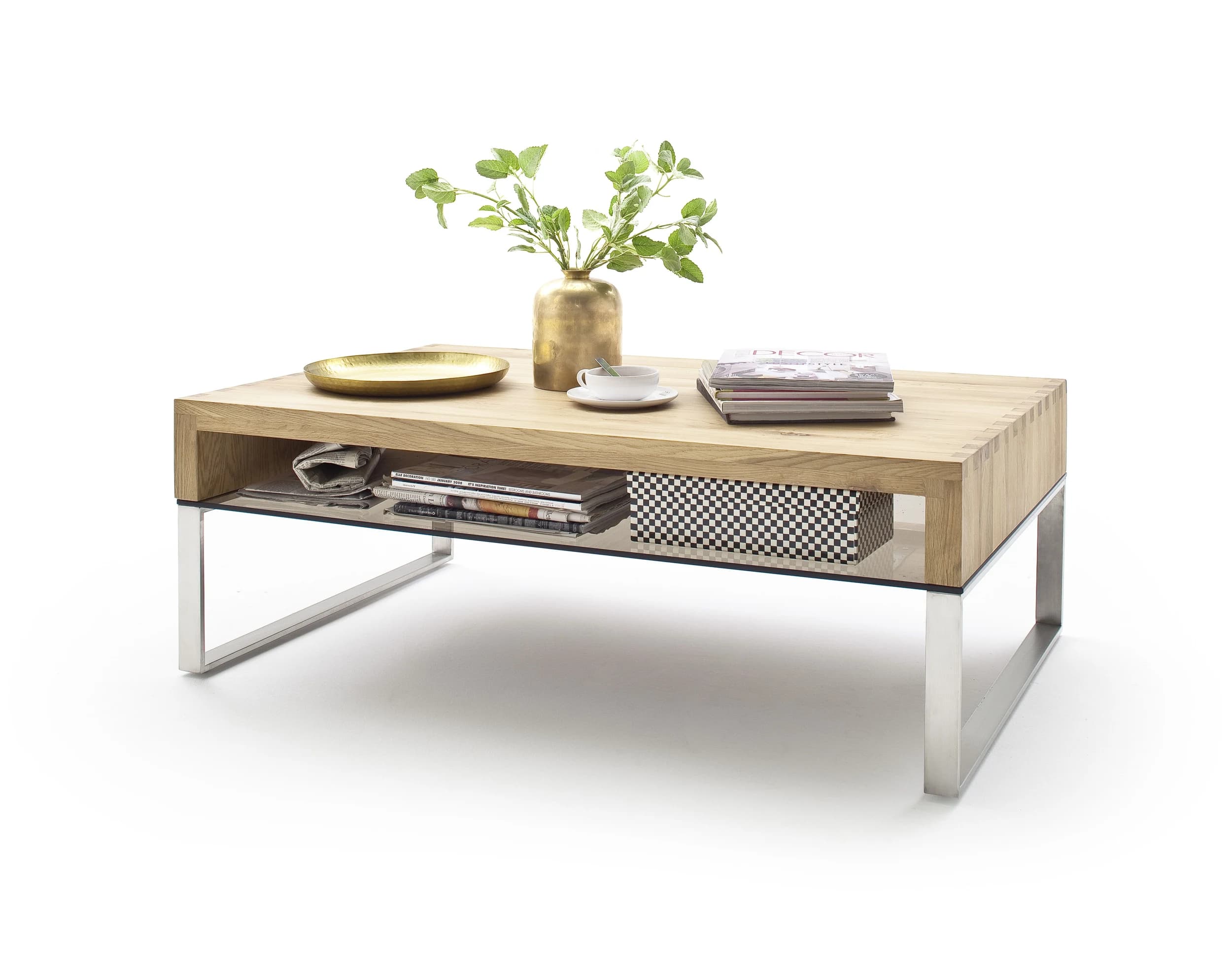 Couchtisch - LBH ca. 110x70x39 cm, Asteiche massiv