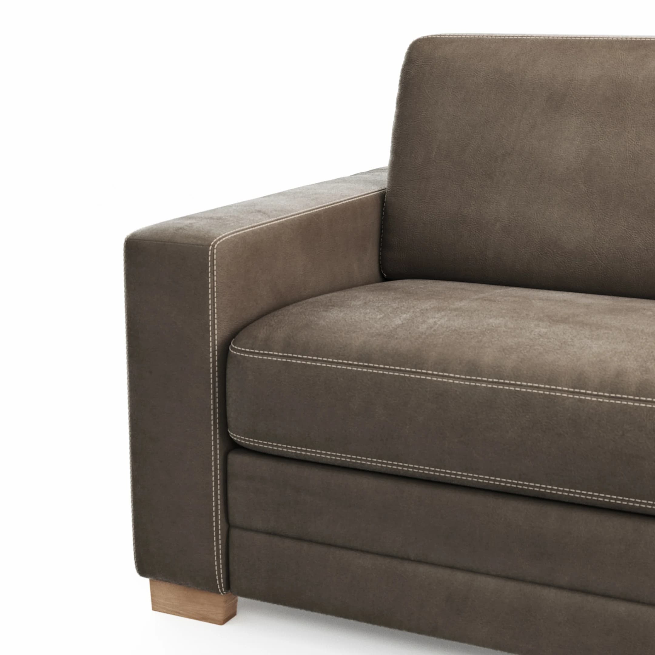 Sofa Lakeville 1 - 2-Sitzer inkl. Schlaffunktion, Stoff, Braun