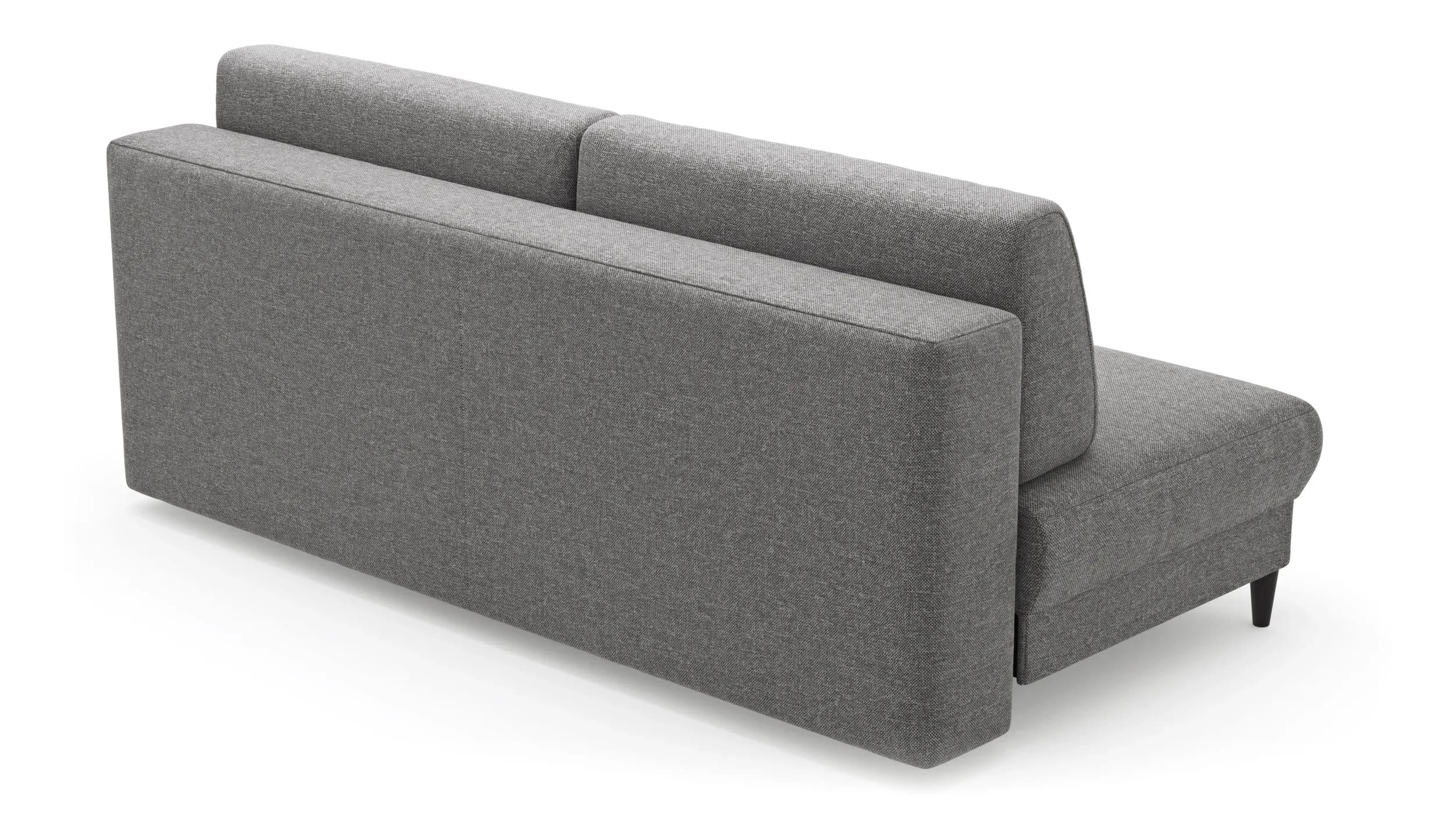 Schlafsofa Salema - 3-Sitzer mit Schlaffunktion (Liegefläche ca. 150x200 cm), Stoff, Graphit
