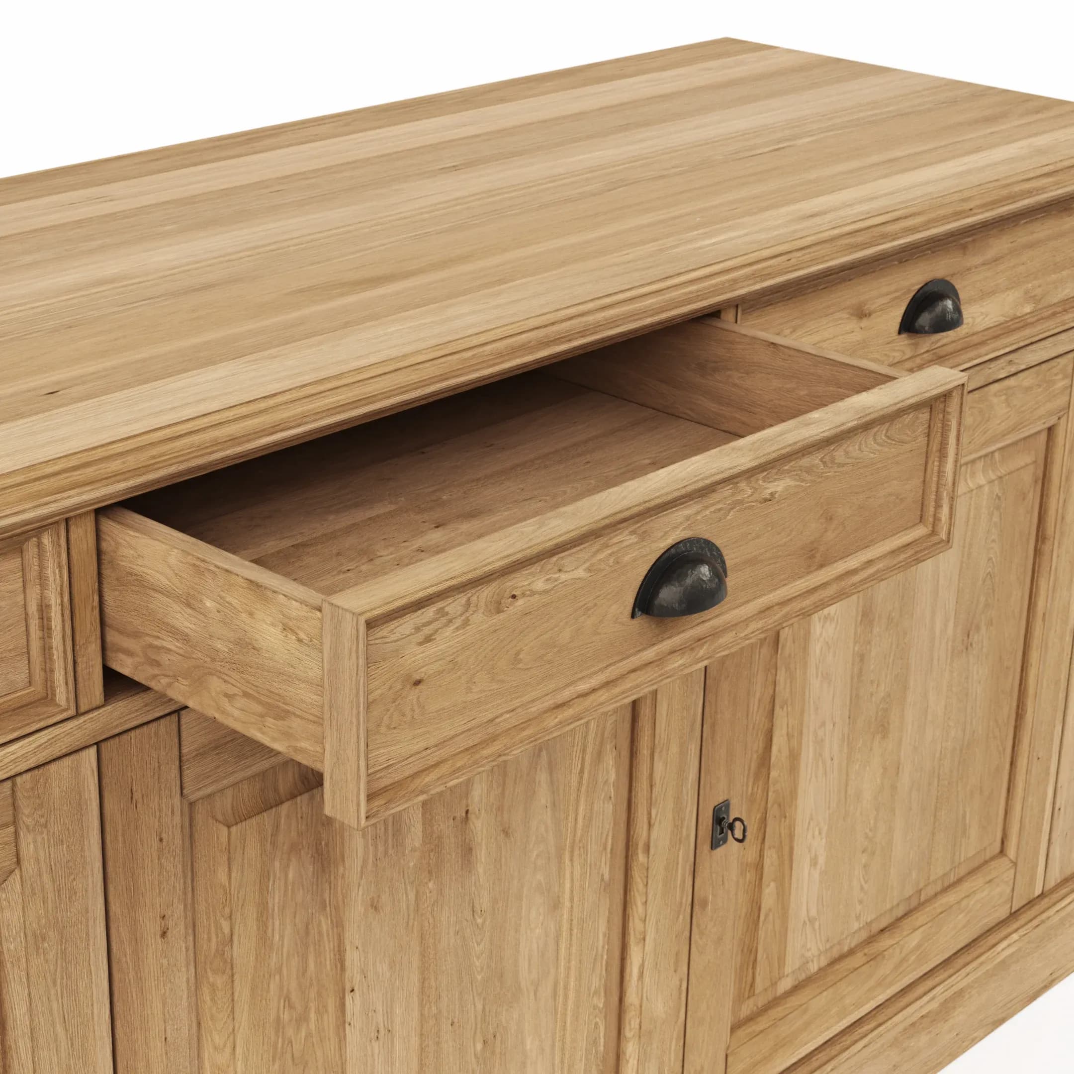 Sideboard Louisiana - Wildeiche teilmassiv, geölt