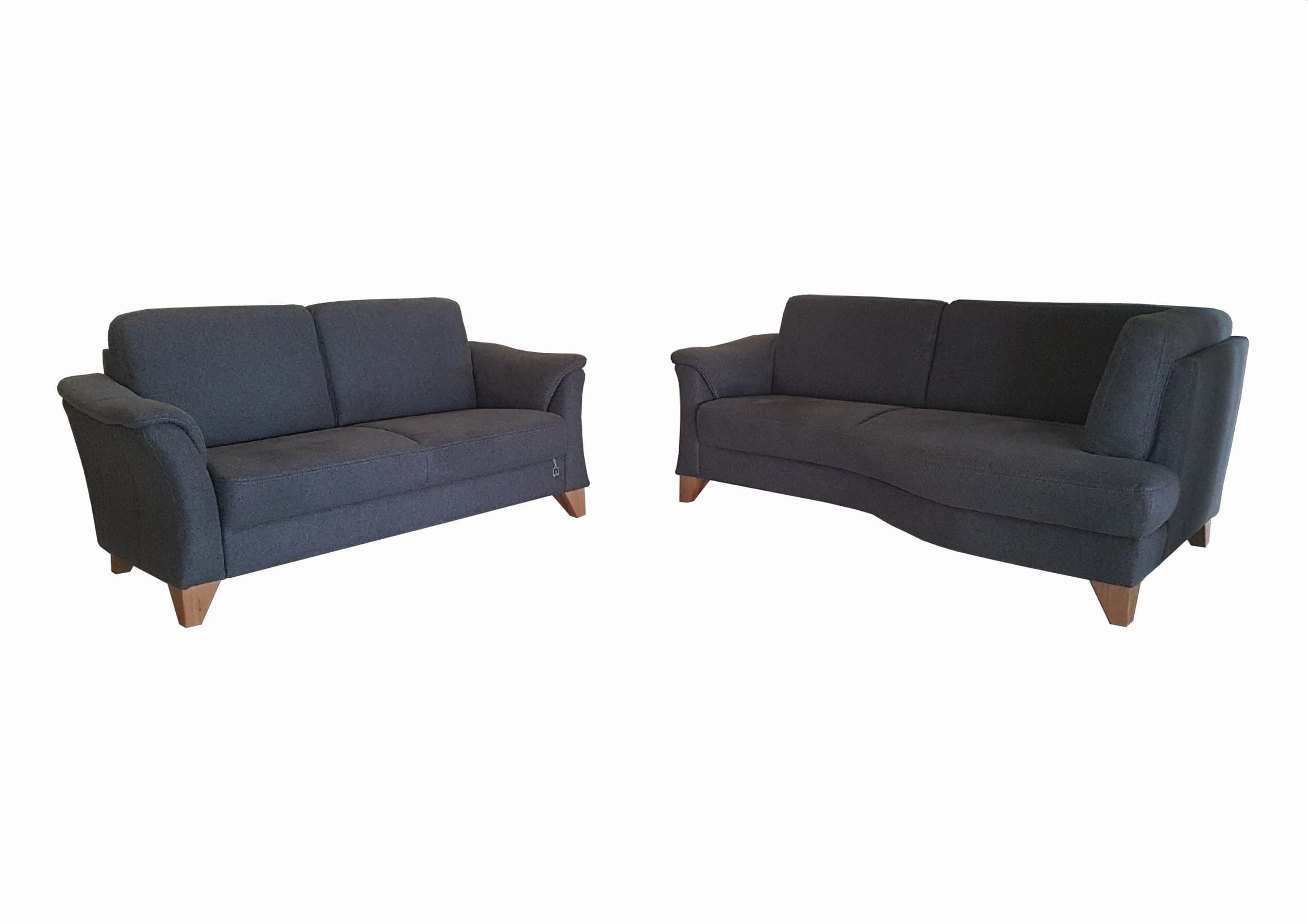 Sofa - 2,5 Sitzer, Stoff, Anthrazit