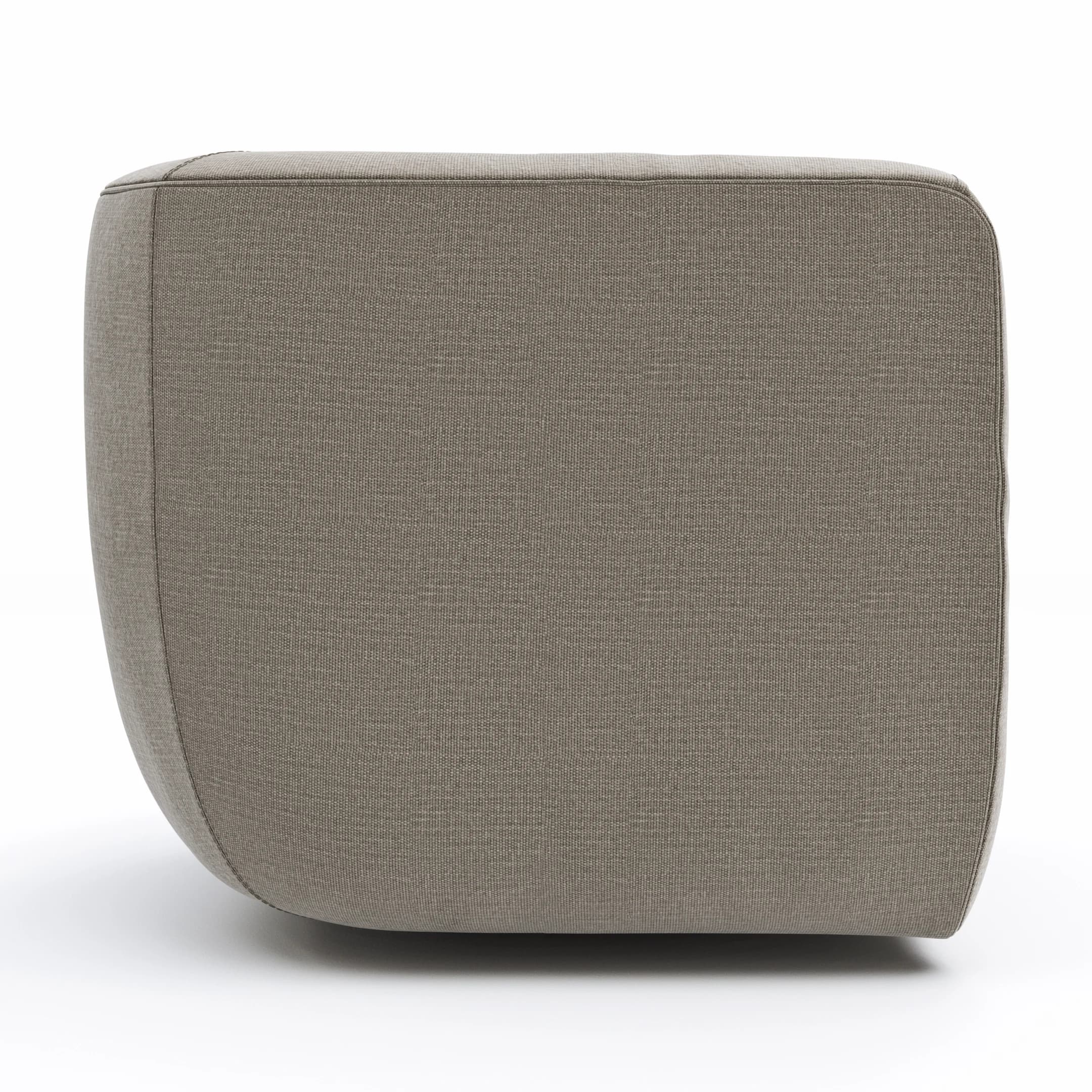 Sessel Stormy - drehbar, Stoff, Graubeige